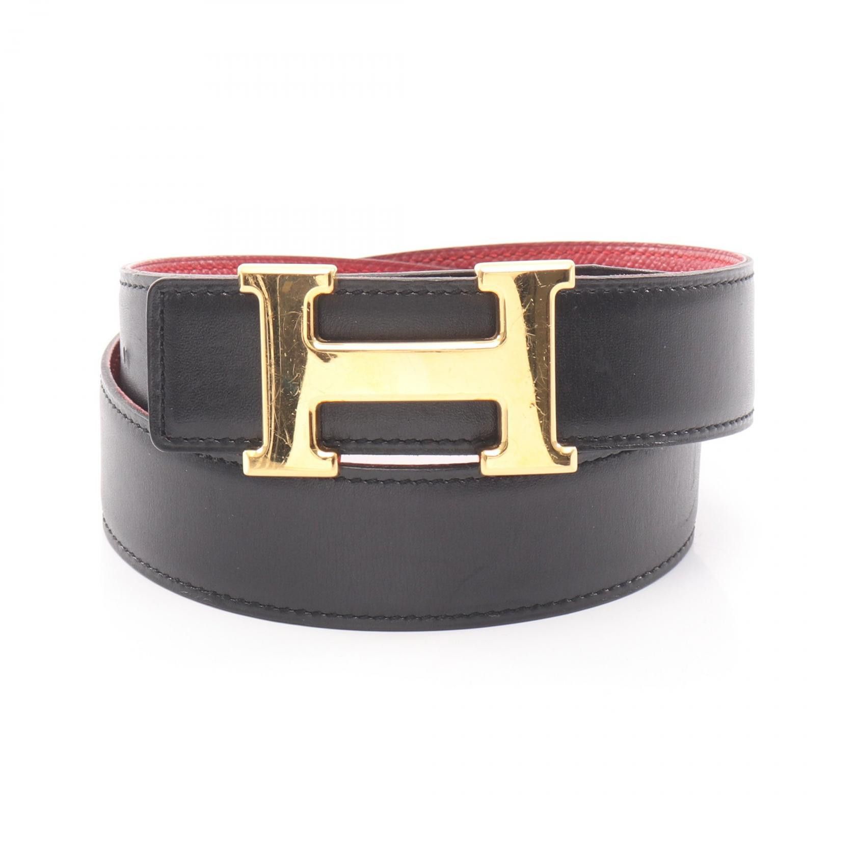 Hermes Hermes Hermes Constance H Reversible Leather Belt Leather Belt Stamp B (1998) DUTY FREE for USA Size ONE SIZE - 1 Thumbnail