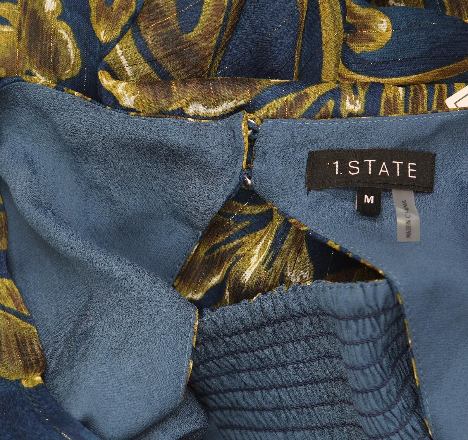 Other Nwt 1. State Open-back Midi Dress Ds93507133t Teal Blue M Size M / US 6-8 / IT 42-44 - 5 Thumbnail