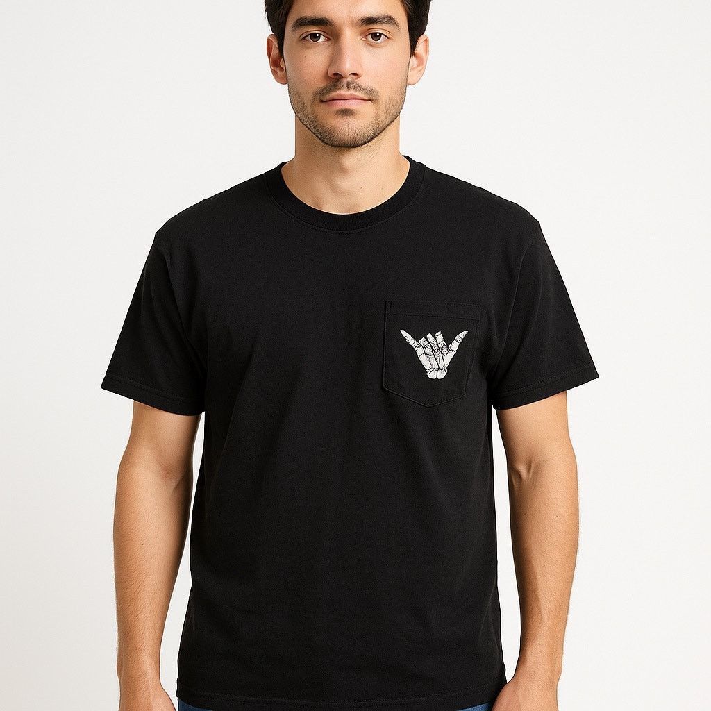 Other Streetwear Minimalist Shaka Graphic Black T-Shirt XL Size US XL / EU 56 / 4 - 1 Thumbnail