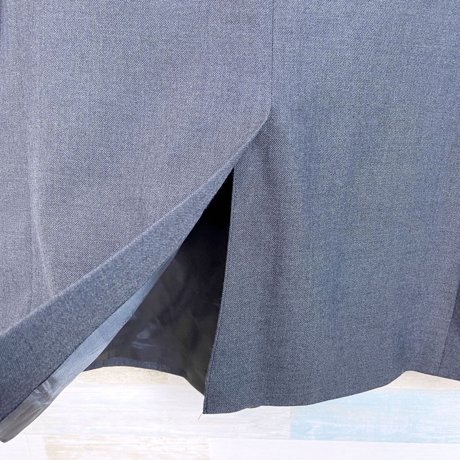 Stafford Stafford Silver Button Hopsack Blazer Gray Worsted Wool 48L Size 48L - 8 Thumbnail