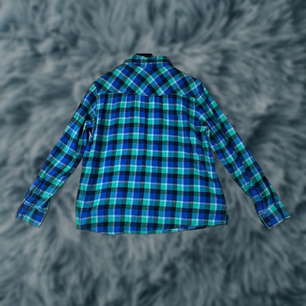 Vintage VINTAGE Op Button Up Shirt Men XL Plaid Long Sleeve Cotton Missing Buttons Pic Shirt Op Button Up XL Blue Cotton Plaid Casual Men Blues Boys? Size US XL / EU 56 / 4 - 1 Thumbnail