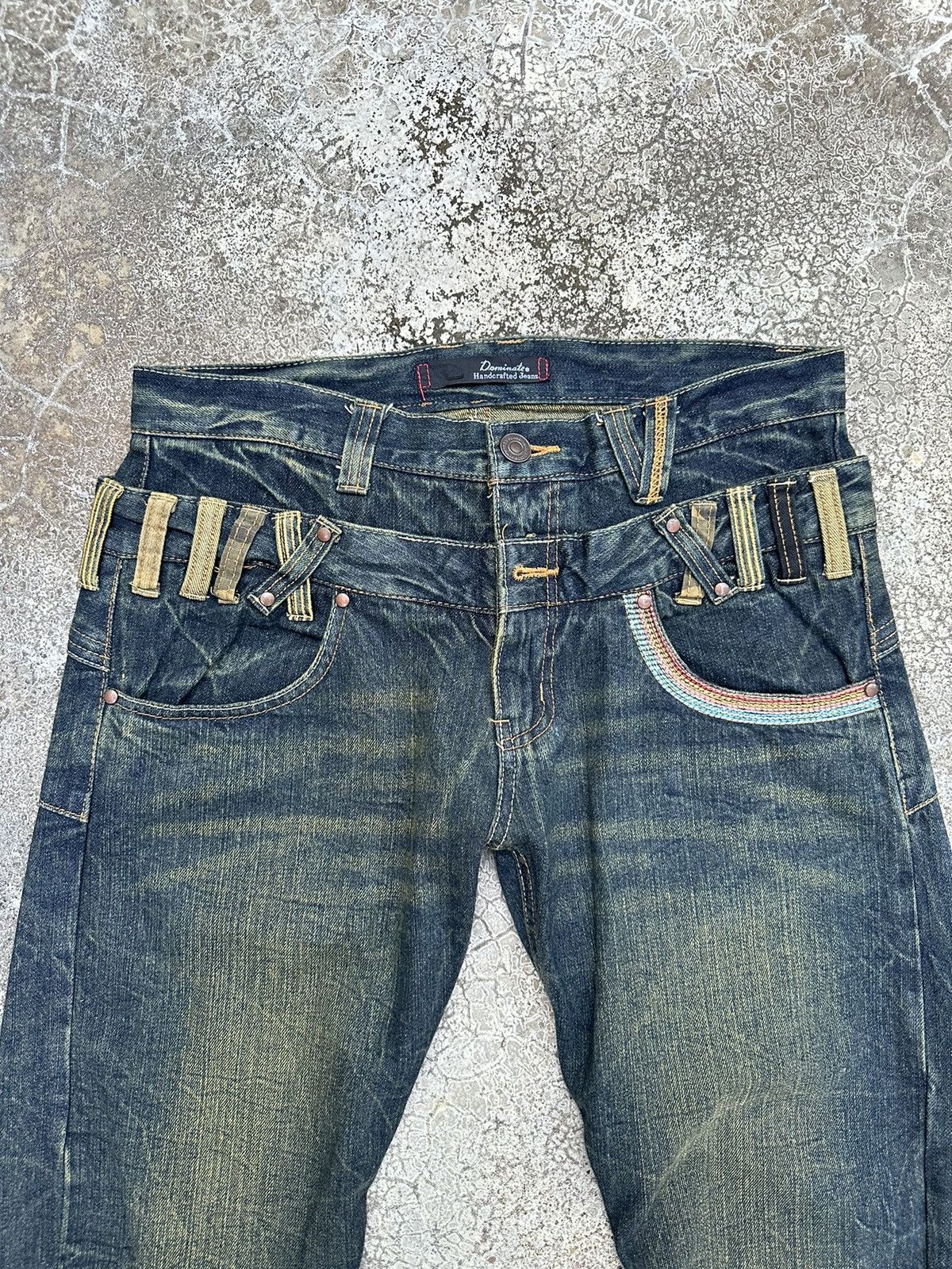 PPFM Double Waist Dominate Handcrafted Rusty Denim 32x31 F64 Size US 32 / EU 48 - 3 Thumbnail