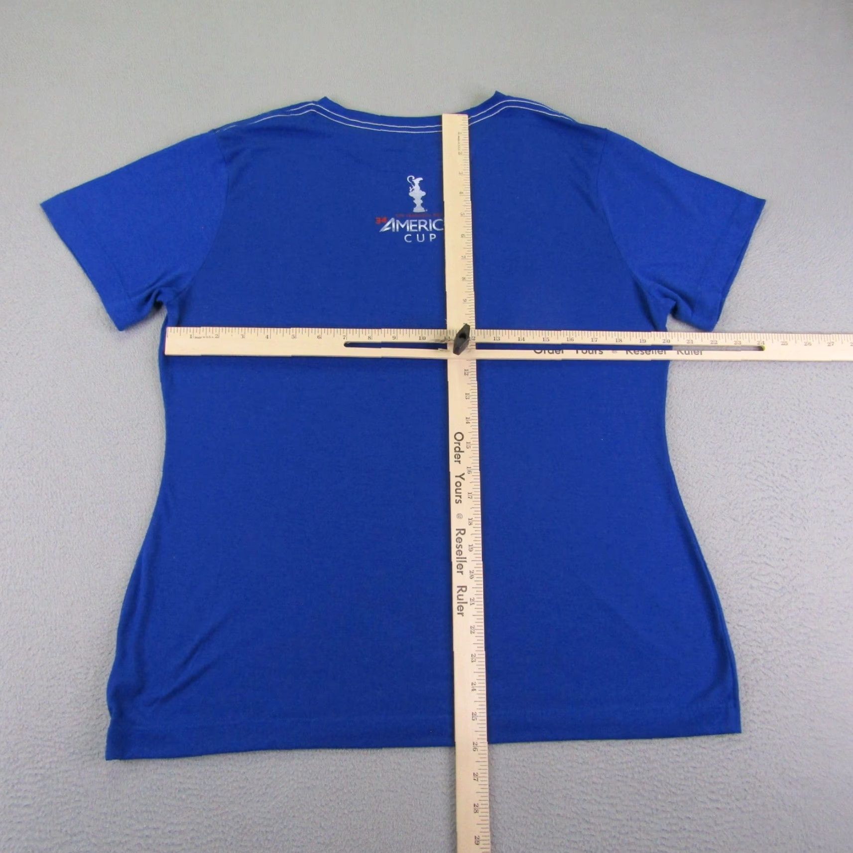 Vintage VINTAGE America's Cup Shirt Womens XL Blue 34th San Francisco 2013 Sailing Racing Top Tee Size XL / US 12-14 / IT 48-50 - 7 Thumbnail