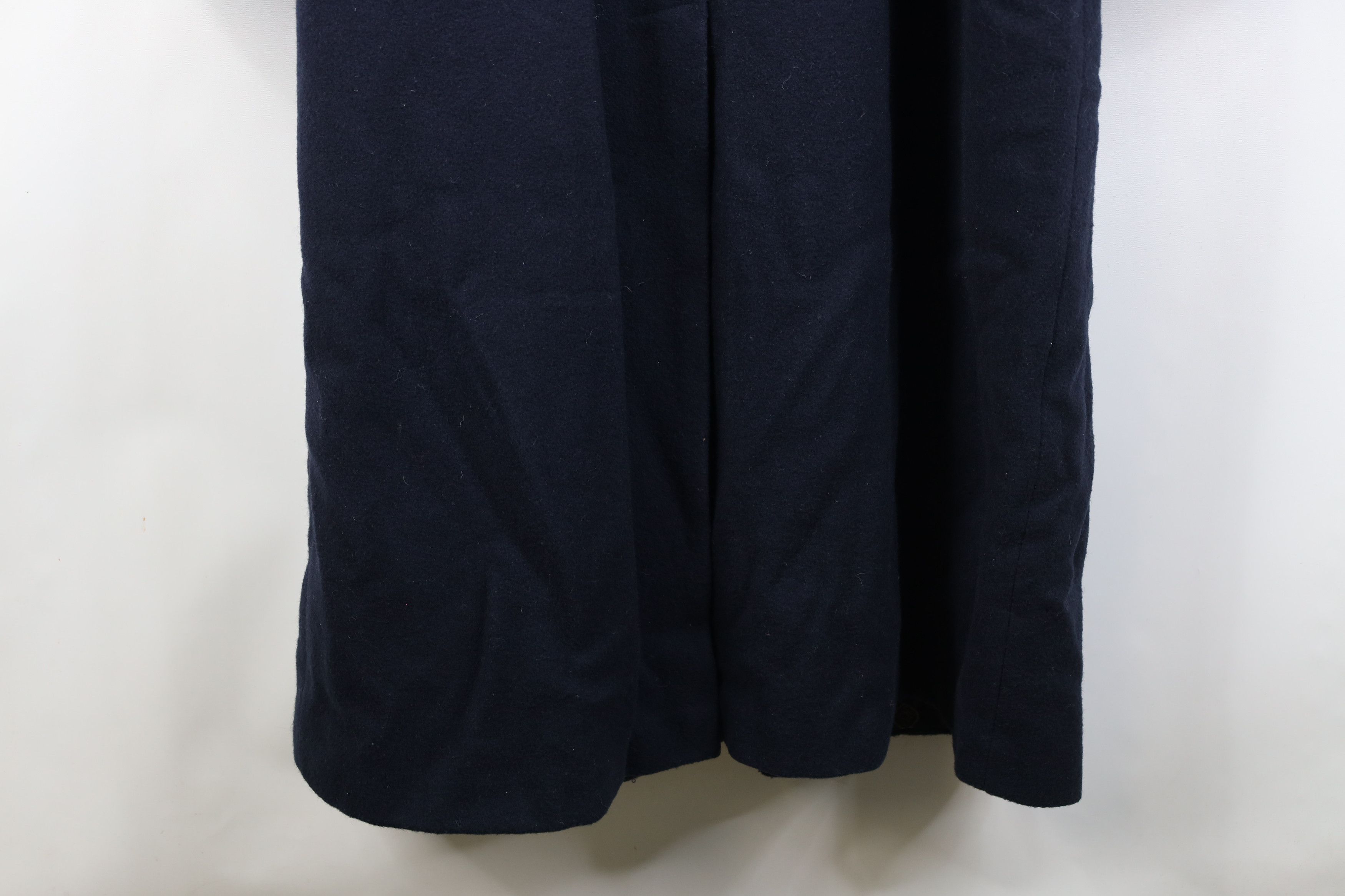 Vintage Vintage 90s Streetwear Wool Full Length Coat Jacket Blue Size XXL / US 16-18 / IT 52-54 - 16 Thumbnail