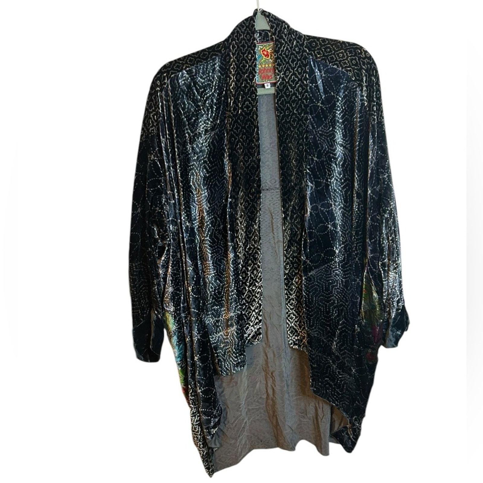 Johnny Was Johnny Was Silk Velvet Floral Kimono Size S / US 4 / IT 40 - 2 Thumbnail