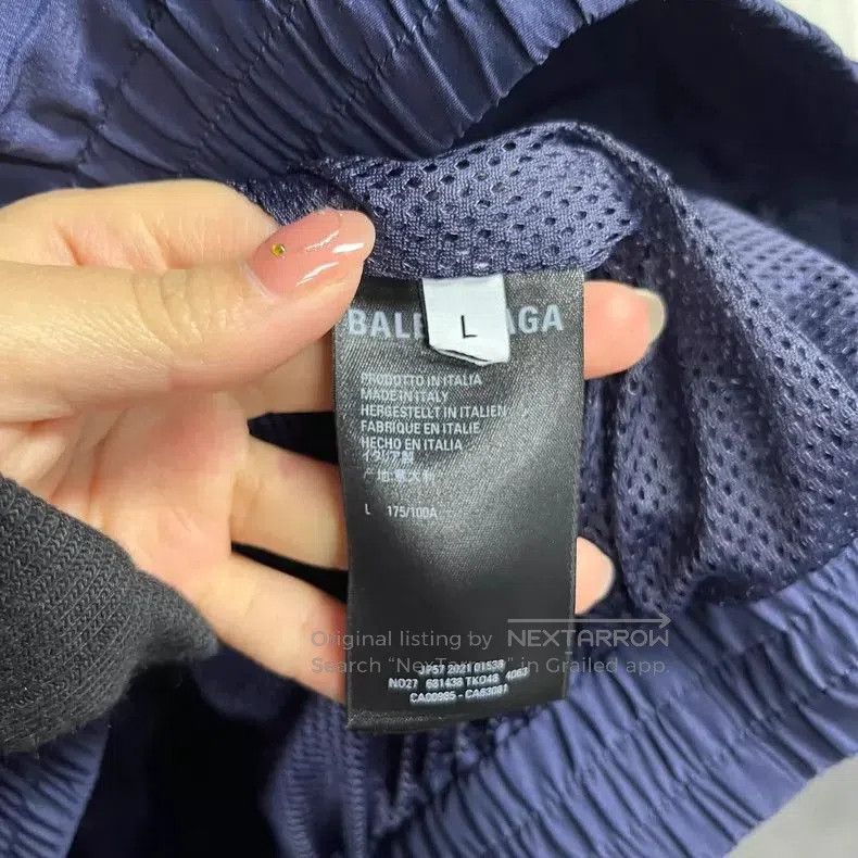 Balenciaga Balenciaga Blue Striped Sports Jacket Coat. Size US L / EU 52-54 / 3 - 5 Thumbnail