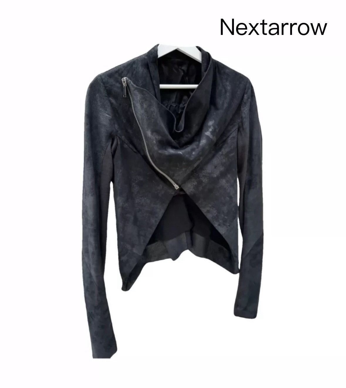 Rick Owens Rick Owens Sheepskin Irregular Cut Dark Jacket2412-Nextarrow Size US M / EU 48-50 / 2 - 1 Thumbnail
