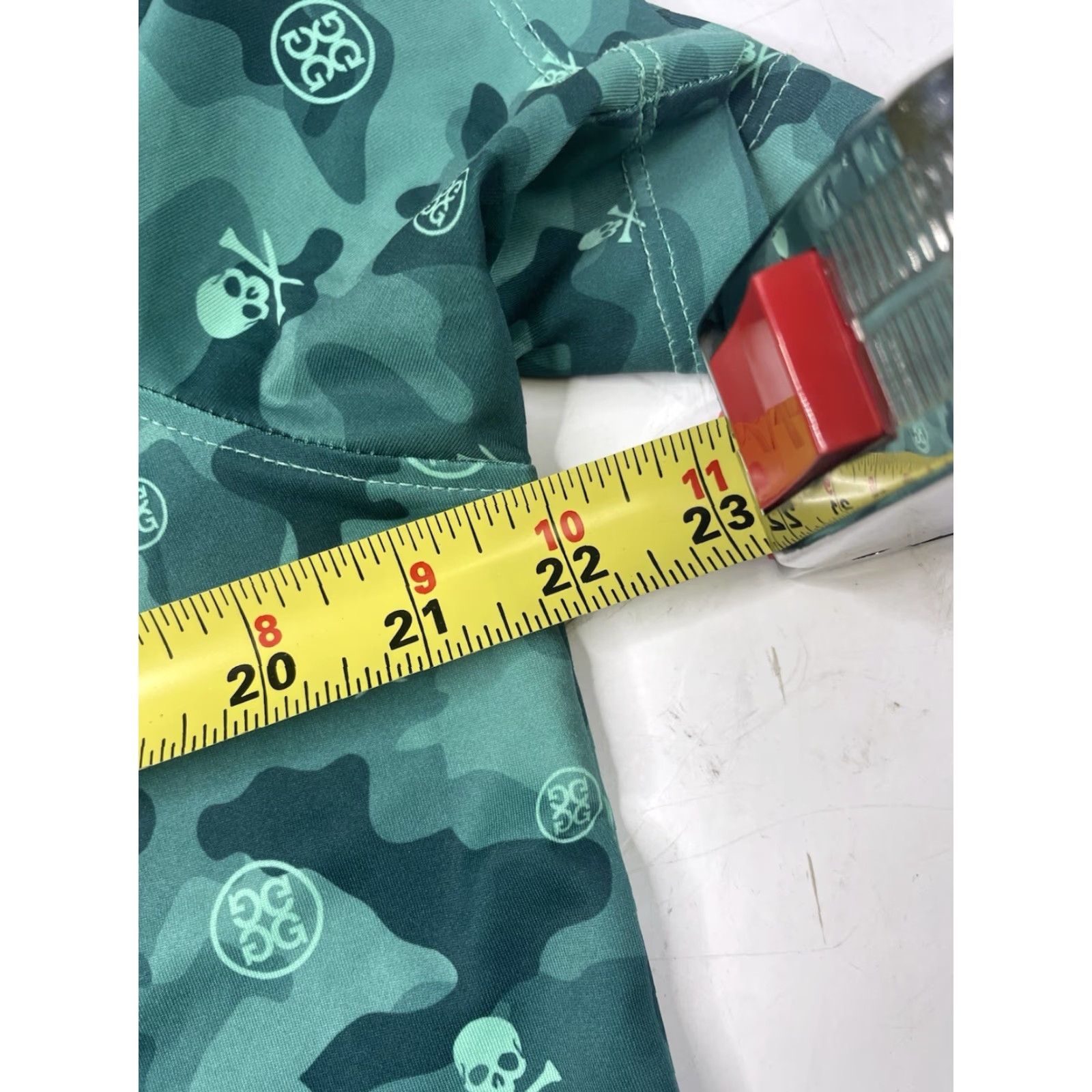 G/FORE G/FORE Polo Shirt Men M Short Sleeve Camouflage Skulls & Tees Performance Fabric Green Outdoor Golf Shirt Size US M / EU 48-50 / 2 - 6 Thumbnail