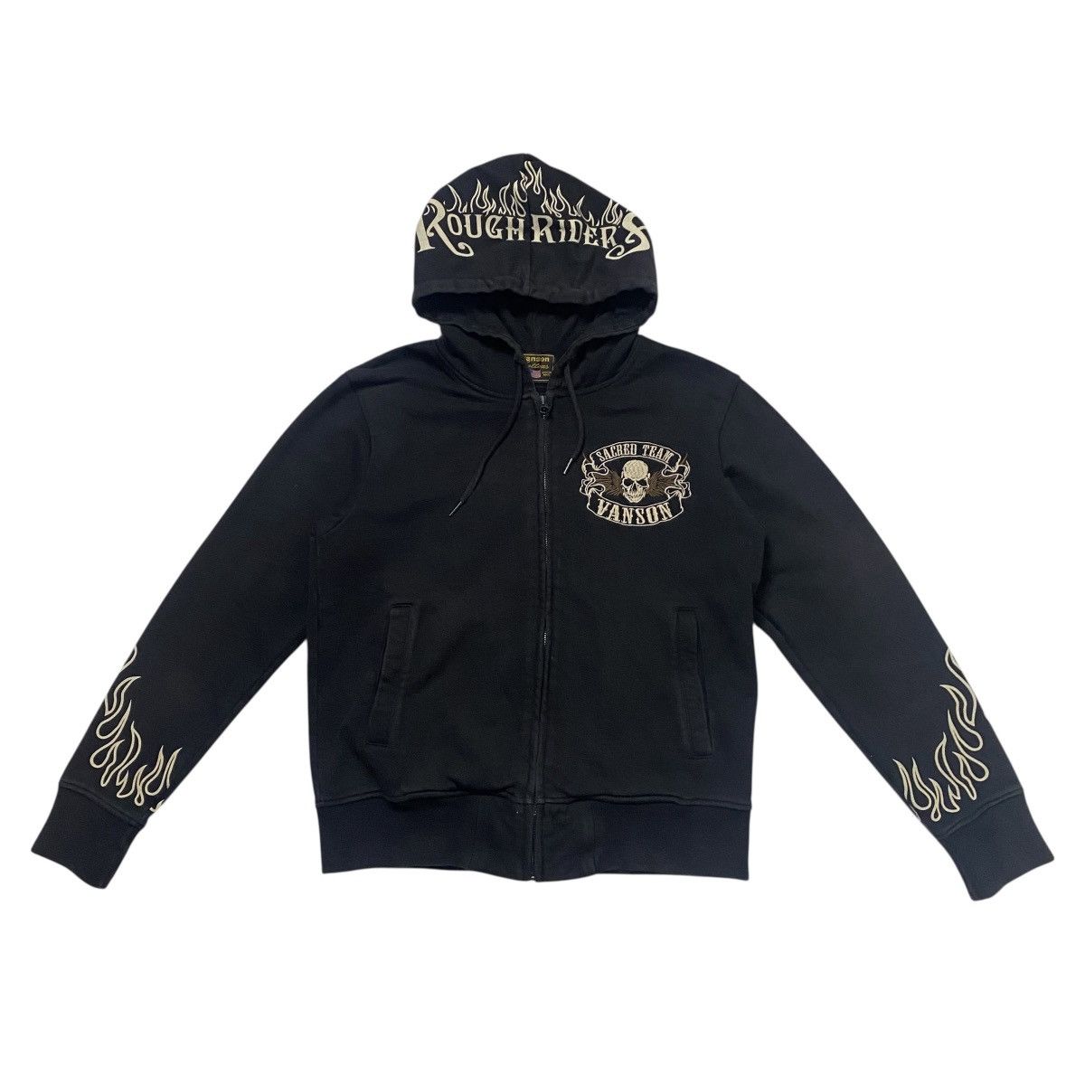 Vanson Leathers Rare🔥 Vanson Going Down the Road Zipup Hoodie Size US M / EU 48-50 / 2 - 4 Thumbnail