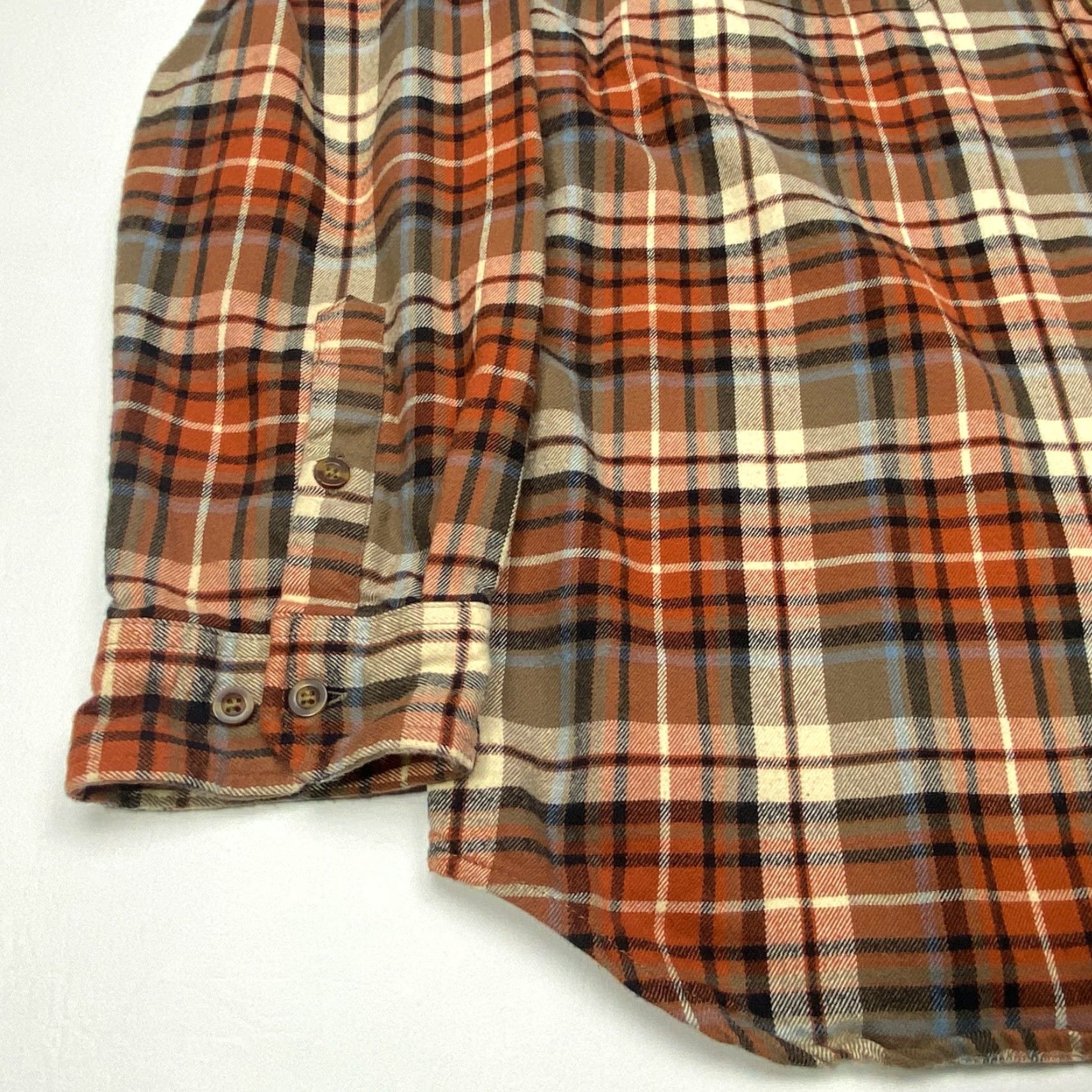Carhartt VINTAGECarhartt Flannel Shirt Mens XL Brown Relaxed Fit Plaid Button Up Cotton 102217 Size US XL / EU 56 / 4 - 3 Thumbnail