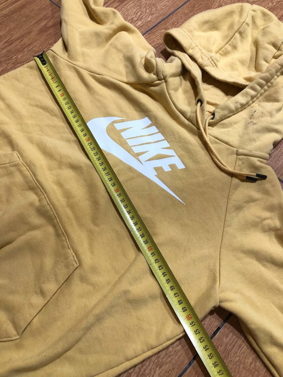 Nike Nike Yellow Fleece Hoodie Big Center Swoosh Logo Size US S / EU 44-46 / 1 - 9 Thumbnail