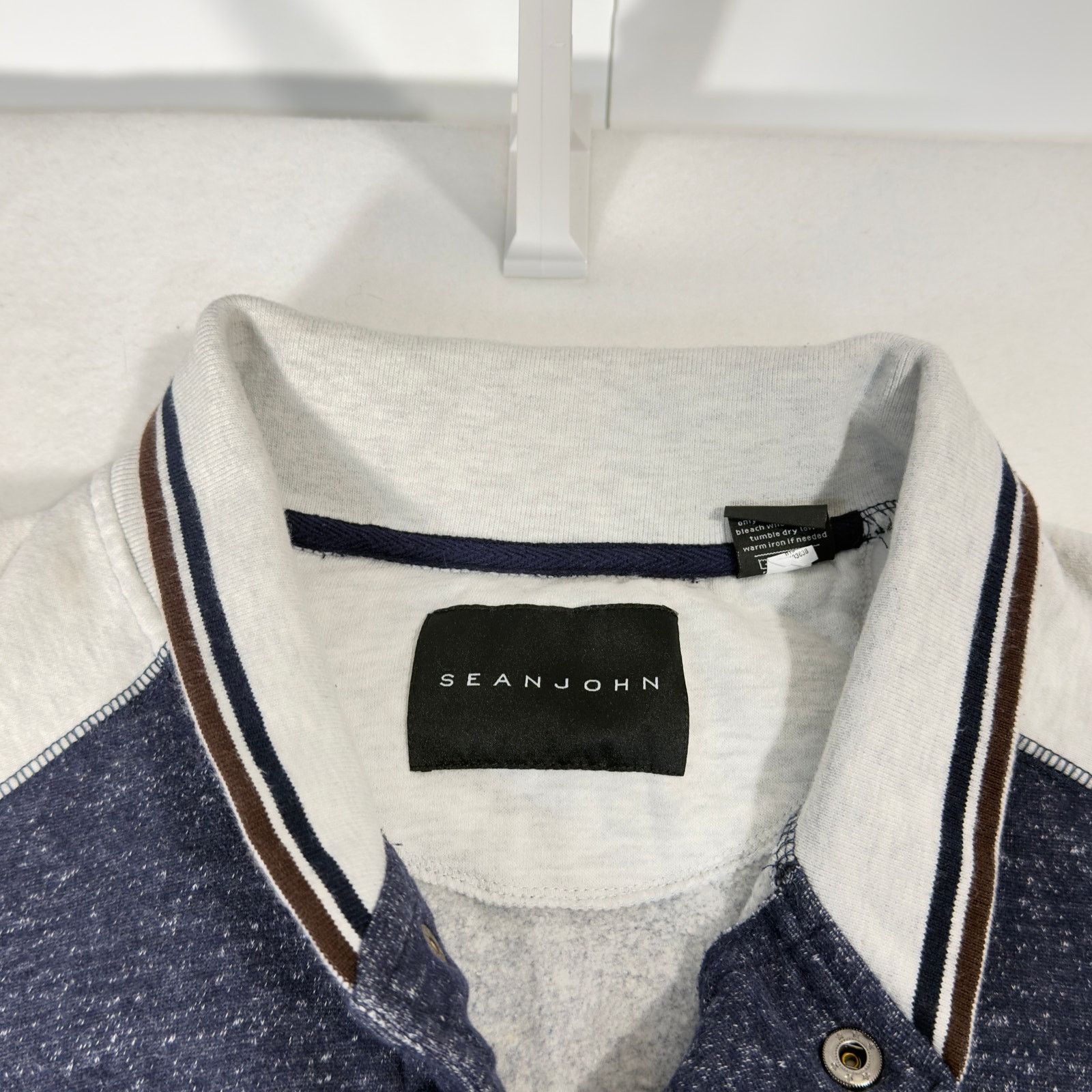 Sean John Sean John Fleece Shacket Snaps Jacket Men XXXL 3XL Blue Grey Size US L / EU 52-54 / 3 - 2 Thumbnail