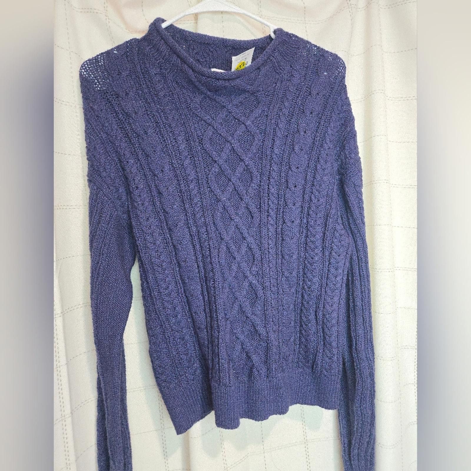 J.Crew J Crew Mockneck cable-knit sweater Size S / US 4 / IT 40 - 2 Thumbnail