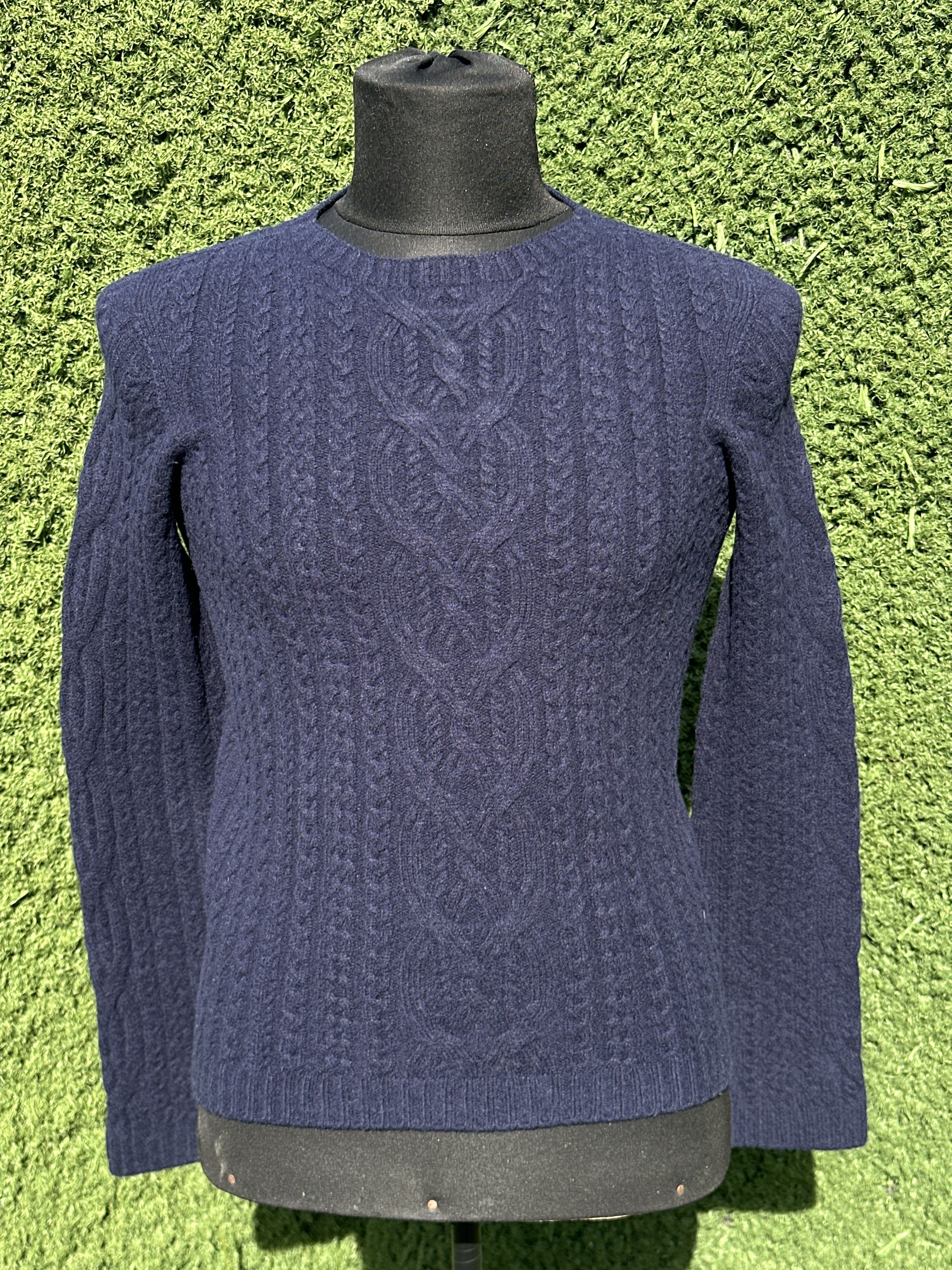 The Row 1950$ The Row Chunky Cable Knit Women Navy Pullover Size S M Size S / US 4 / IT 40 - 1 Thumbnail