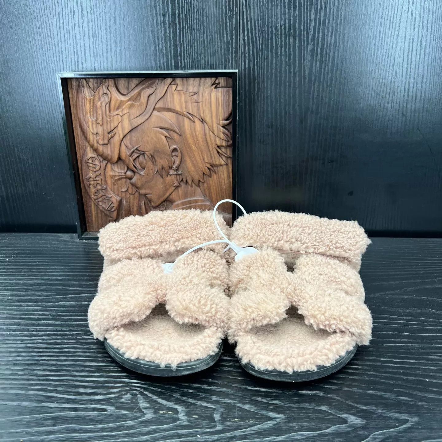 Hermes Hermès Chypre Teddy Pink 39 w/ Box, New (Minor Wear) Size US 8.5 / IT 38.5 - 4 Thumbnail