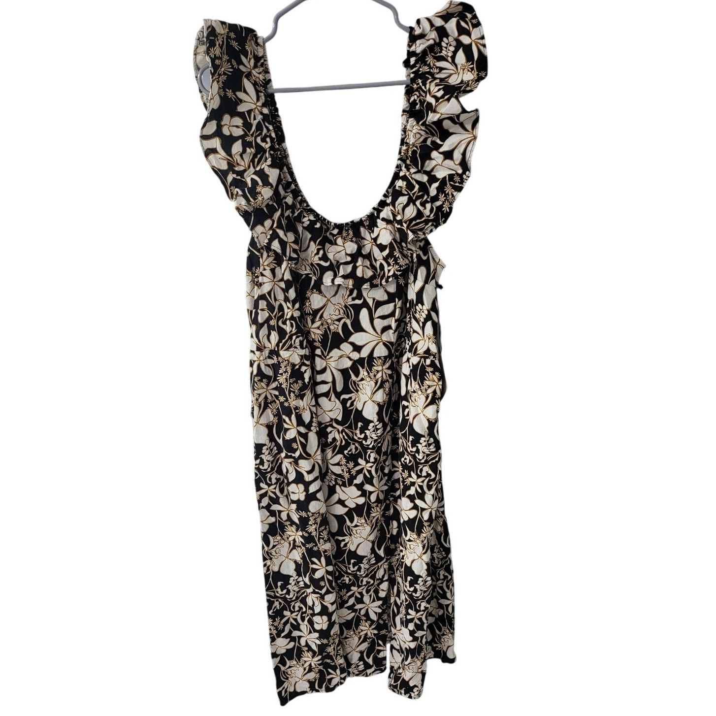 Other AVA & Viv Ruffle Sleeve Empire Waist Dress-Black Floral -1X Size XL / US 12-14 / IT 48-50 - 1 Thumbnail