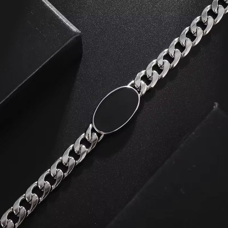 Jewelry × Vintage Vintage Black Oval Bracelet Size ONE SIZE - 6 Thumbnail