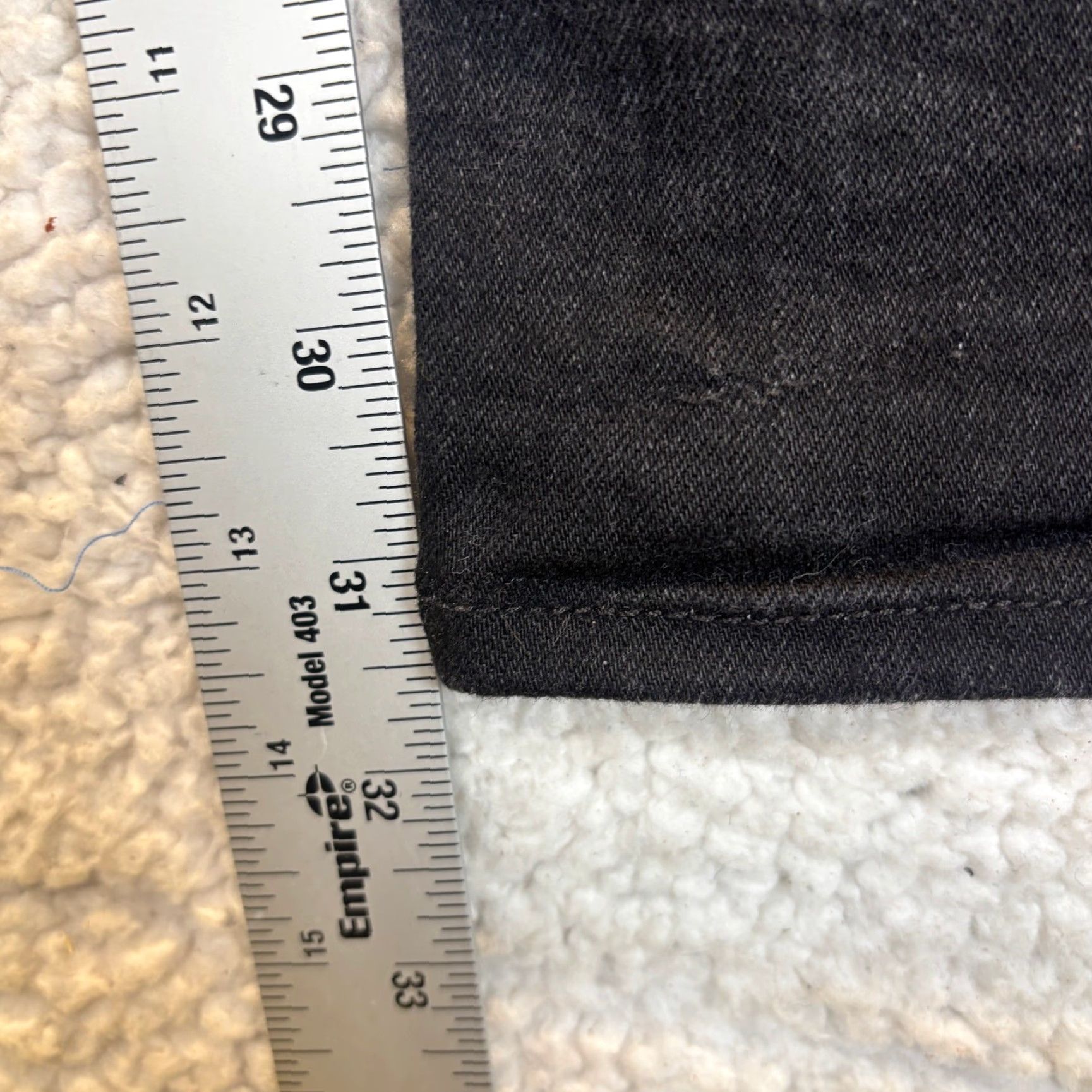 Vintage Baldwin Jeans Mens 30x31 Black Slim Straight Button Fly United States Cap Size US 30 / EU 46 - 4 Thumbnail