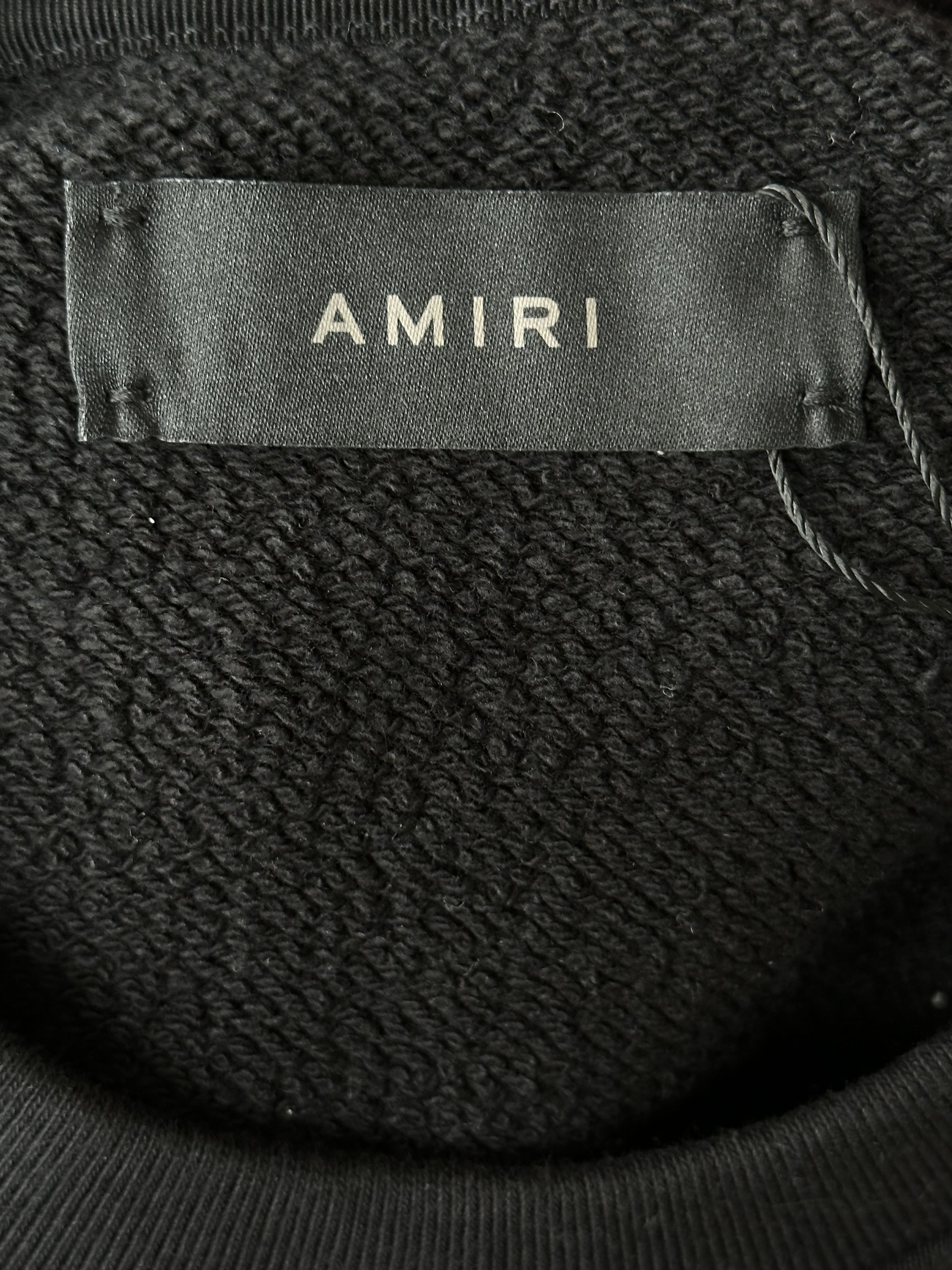 Amiri Amiri Black & White 22 Distressed Logo Sweater Size US S / EU 44-46 / 1 - 3 Thumbnail
