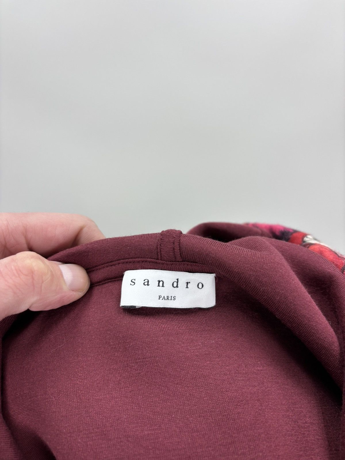 Sandro Womens hoodie Sandro Paris Size 2 Color Red Size M / US 6-8 / IT 42-44 - 11 Thumbnail