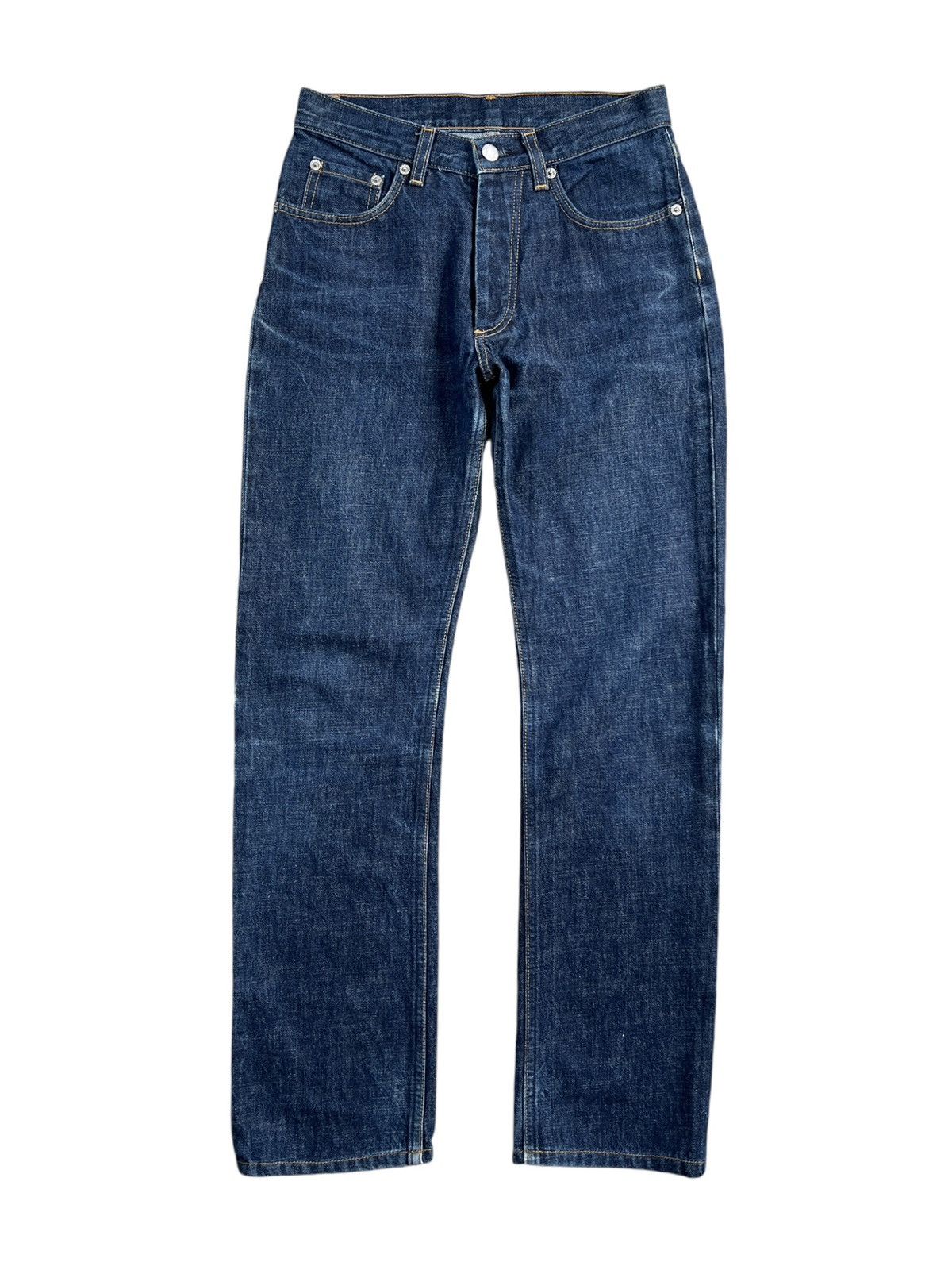 Helmut Lang 1998 Helmut Lang Italian Cut Raw Denim Size US 27 - 1 Thumbnail