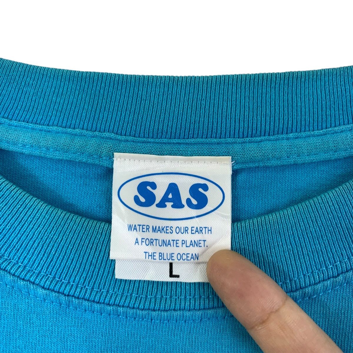 Vintage Vintage SAS SCUBA DIVING EQUIPMENT Tee Shirt Top Size L / US 10 / IT 46 - 6 Thumbnail