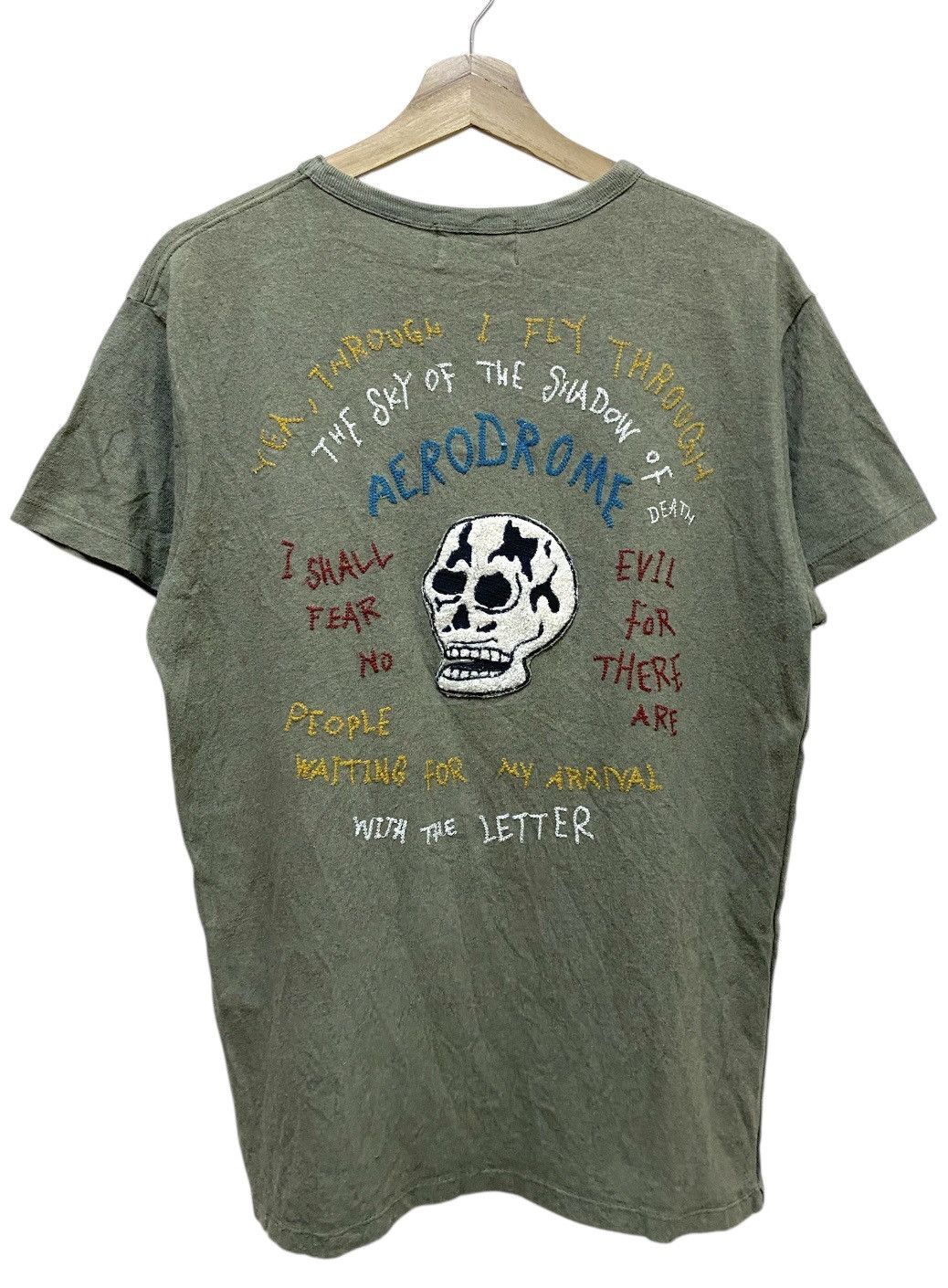 Avirex Avirex Aerodrome Embroidered Crewneck Tee Size US M / EU 48-50 / 2 - 2 Thumbnail