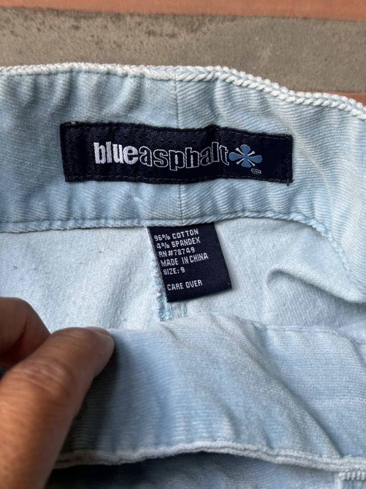 Other Y2K Light Blue Bell Bottom Corduroy Pants Size 30" / US 8 / IT 44 - 3 Thumbnail