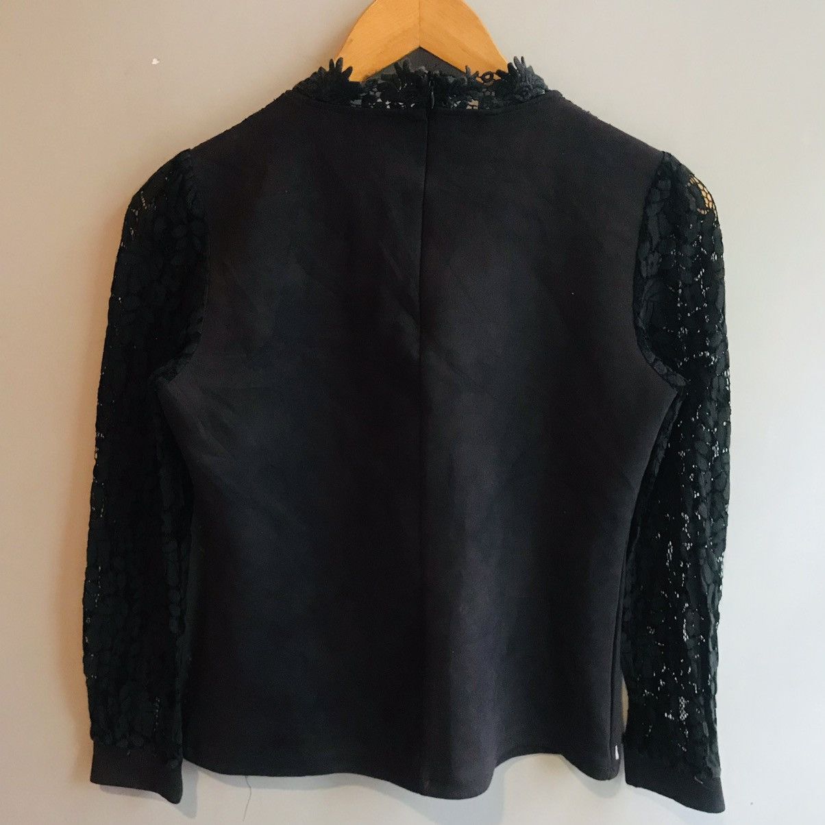 Seditionaries Floral Lace Upper Black Suede Top Size M / US 6-8 / IT 42-44 - 6 Thumbnail
