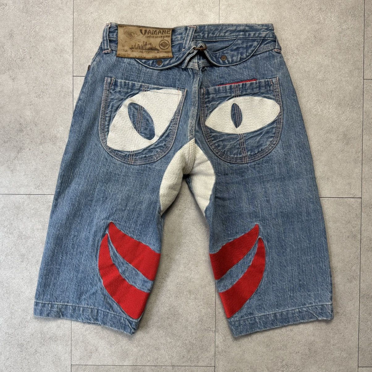 Evisu Evisu Face Half Denim Jeans Pants Size US 30 / EU 46 - 1 Thumbnail