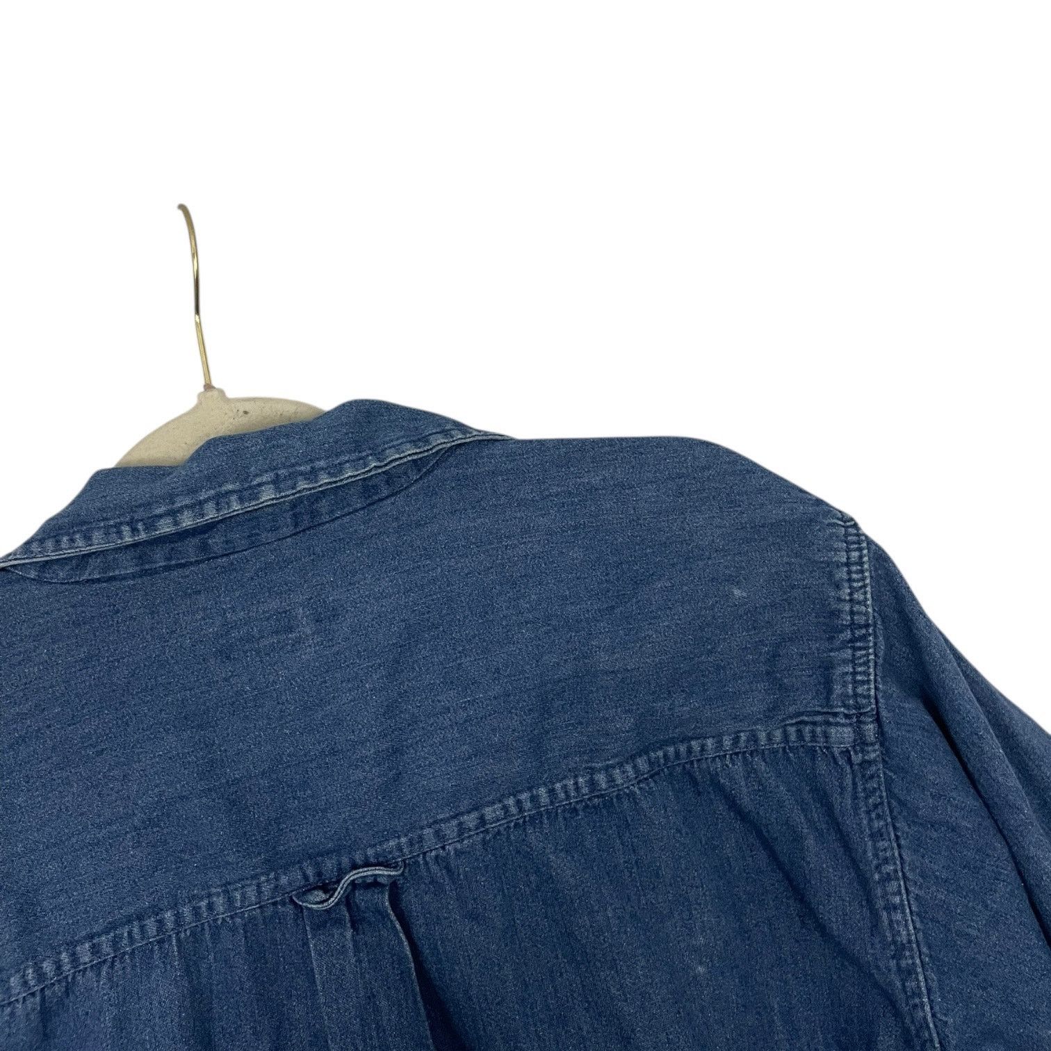 Cherokee Cherokee Mens Vintage Denim Button Down Short Sleeve Shirt Size US M / EU 48-50 / 2 - 5 Thumbnail