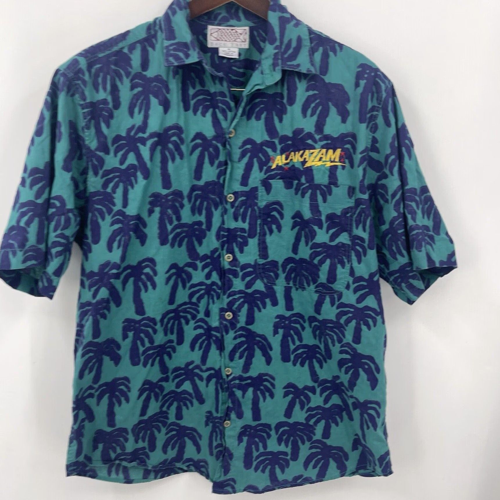 Vintage VINTAGE Back East Alakazam Cotton Button-Up Shirt Mens Medium Floral Palm Tree Beach 90s Size US M / EU 48-50 / 2 - 5 Thumbnail