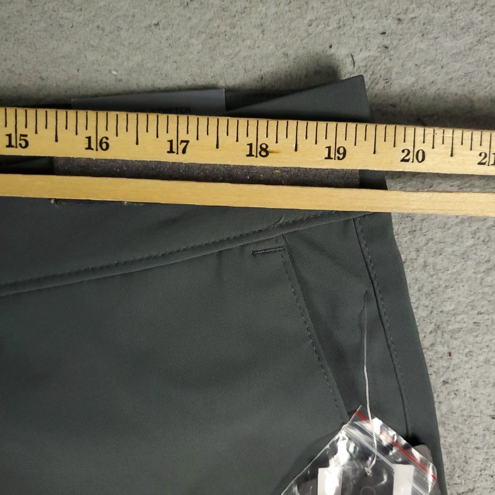 Vintage Magaschoni Pants Mens 36x31 Gray Stretch Slash Pockets Chino Trousers Size US 36 / EU 52 - 3 Thumbnail
