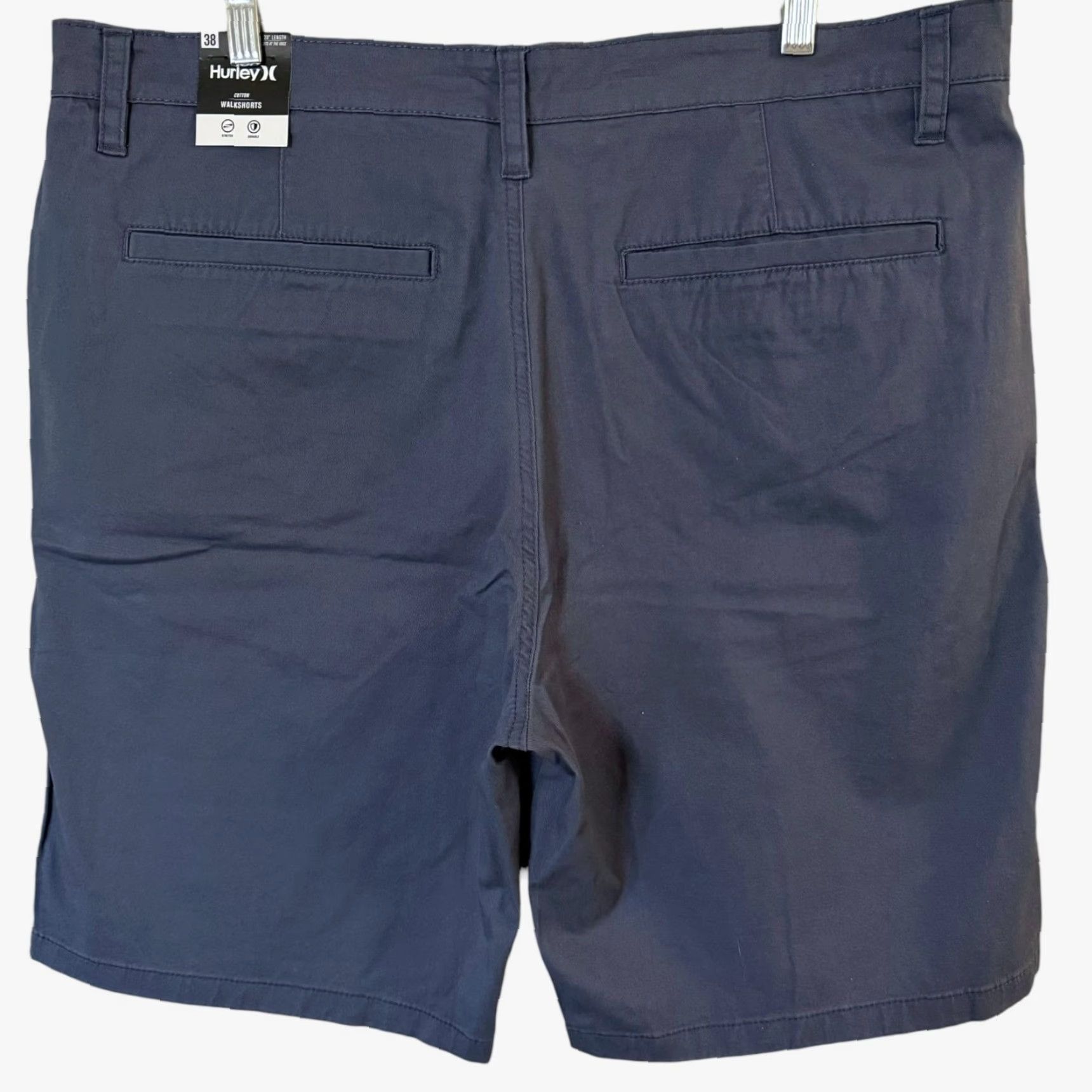 Hurley Hurley Hybrid Walk Short Blue Men's 38 Chino Beach Golf Stretch 97% Cotton 3% Elastane NEWPlus Pockets Casual Summer Size US 38 / EU 54 - 4 Thumbnail