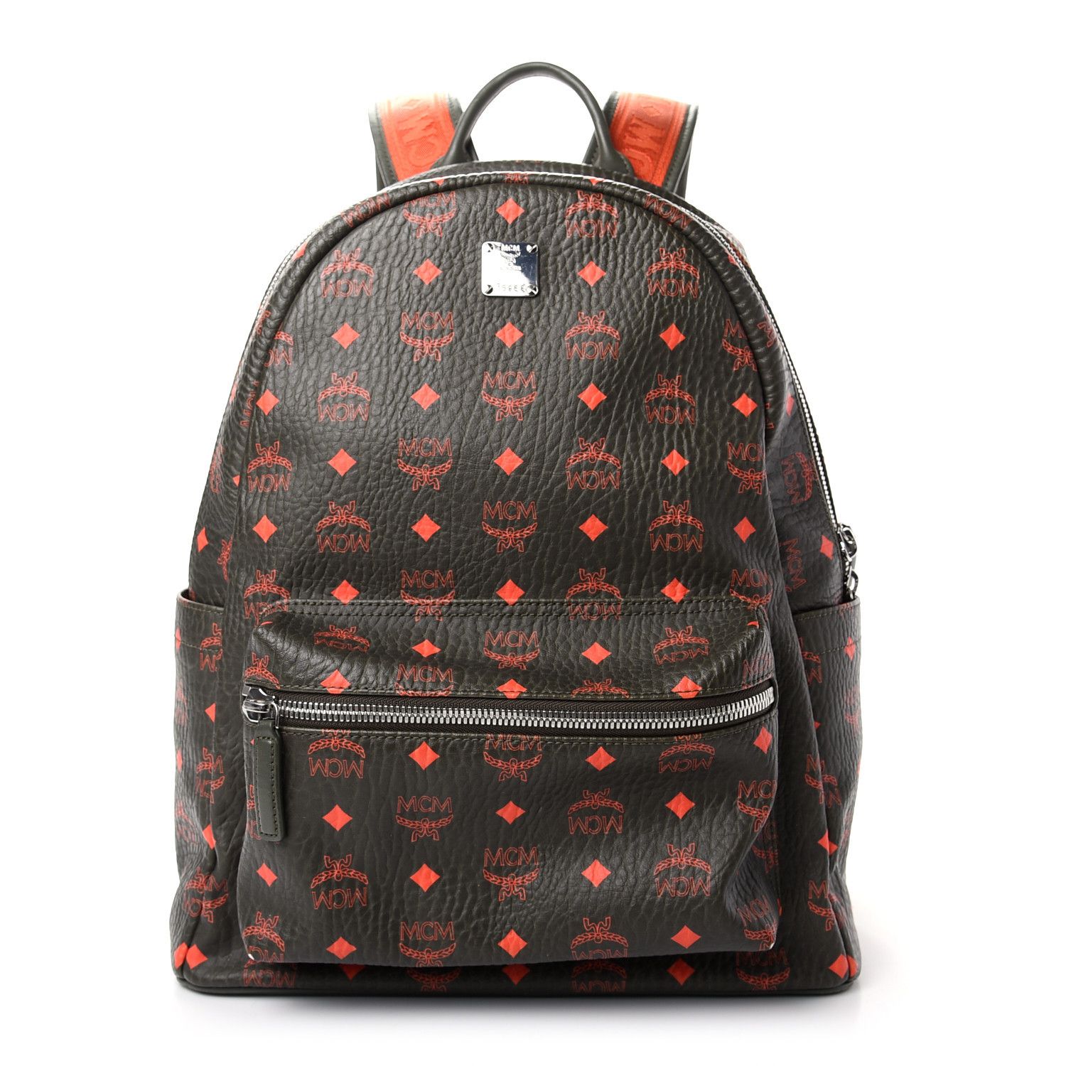 MCM o1mt1gz0125 Size: OS / 1x Stark Backpack in Black/Orange Size ONE SIZE - 4 Thumbnail