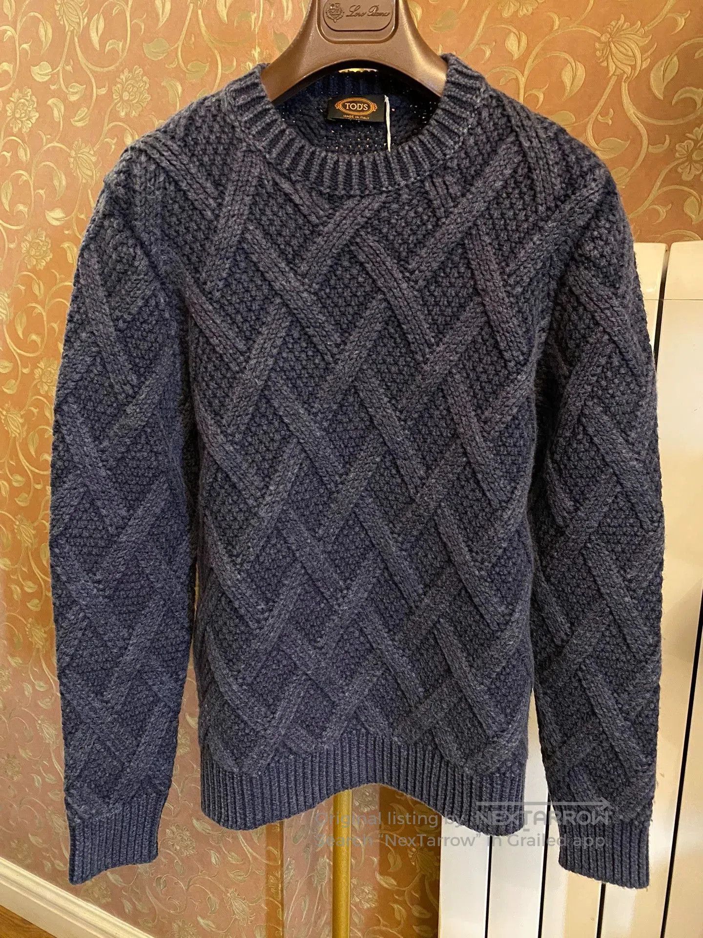 Tod's Blue Cable Knit Sweater Size M. Size US M / EU 48-50 / 2 - 1 Thumbnail