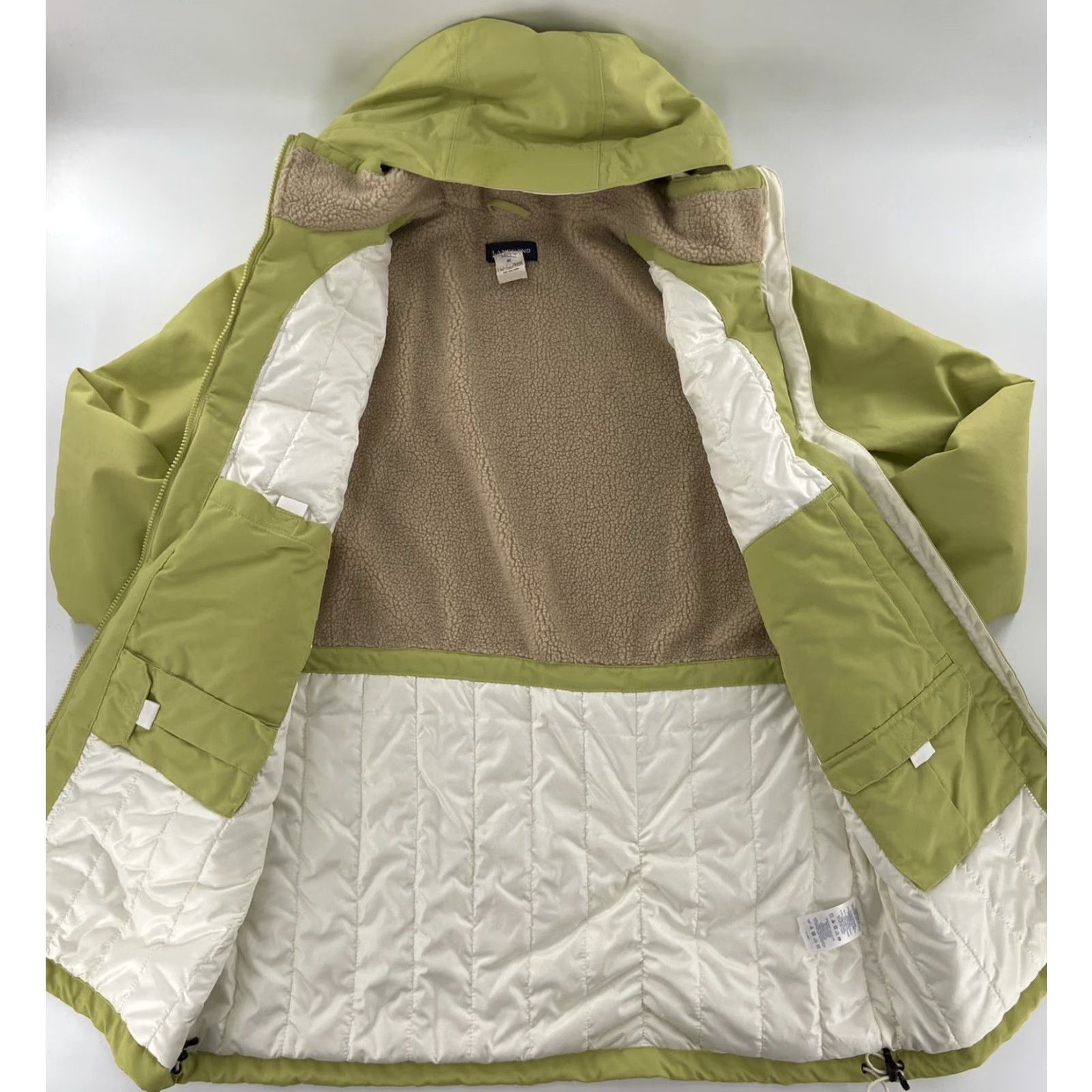 Lands' End Land's End Women's Jacket Large 14-16 Green Hooded Sherpa Lined Zip Up Casual Outdoor Size L / US 10 / IT 46 - 2 Thumbnail