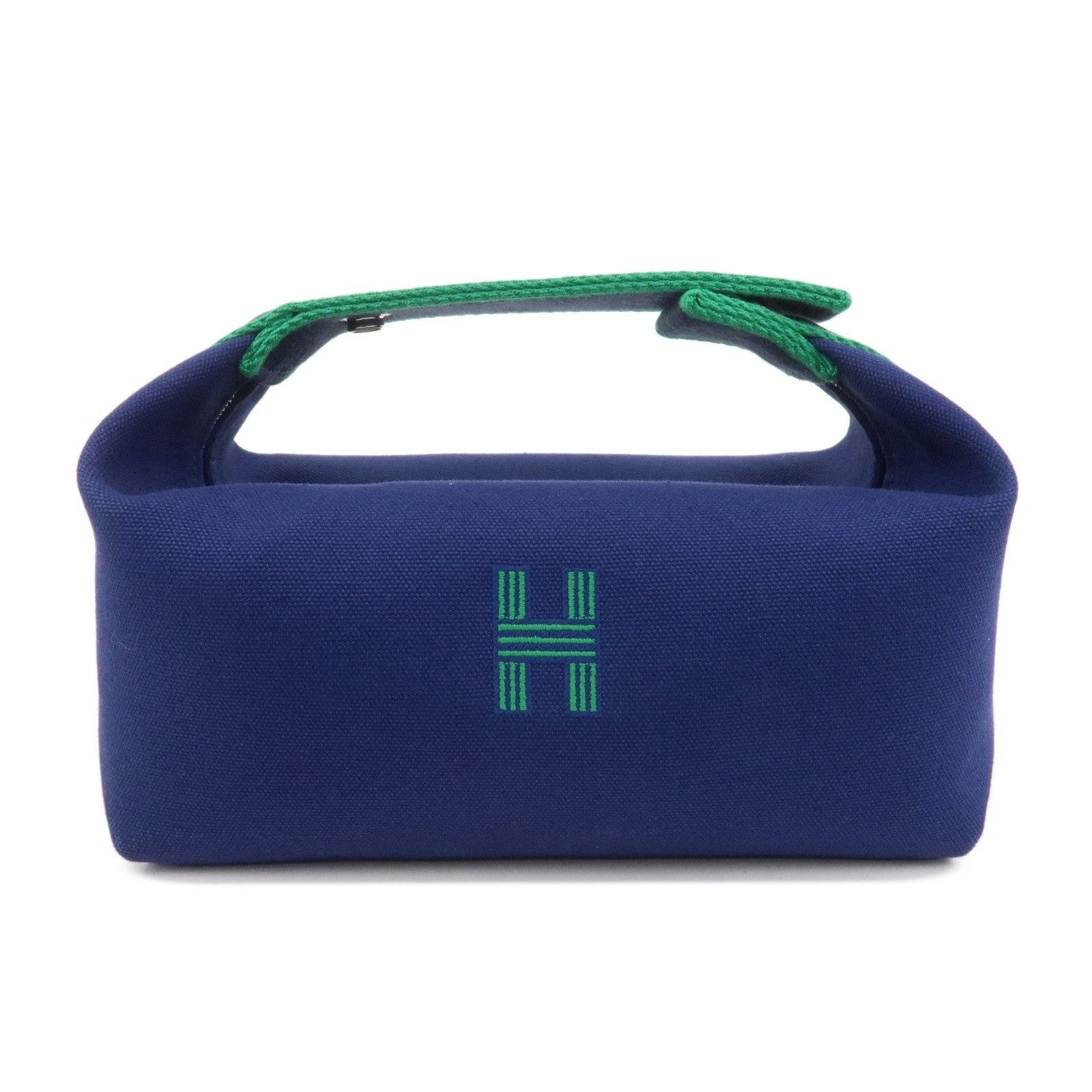 Hermes Hermes Bride A Brac PM Canvas Cosmetic Pouch Navy Size ONE SIZE - 1 Thumbnail