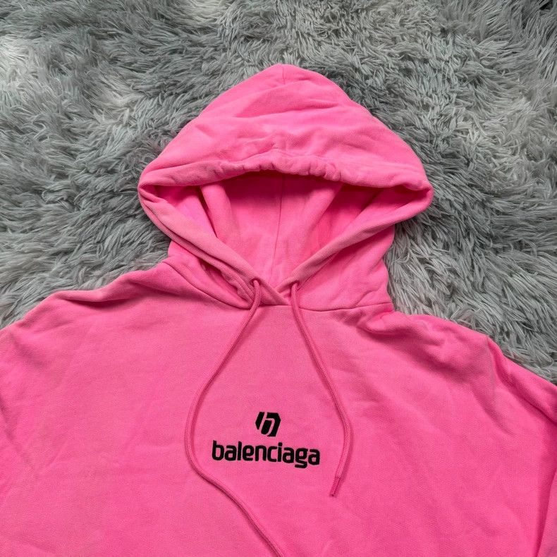 Balenciaga Balenciaga Embroidered pink sweatshirt 2502-Nextarrow Size US XS / EU 42 / 0 - 2 Thumbnail