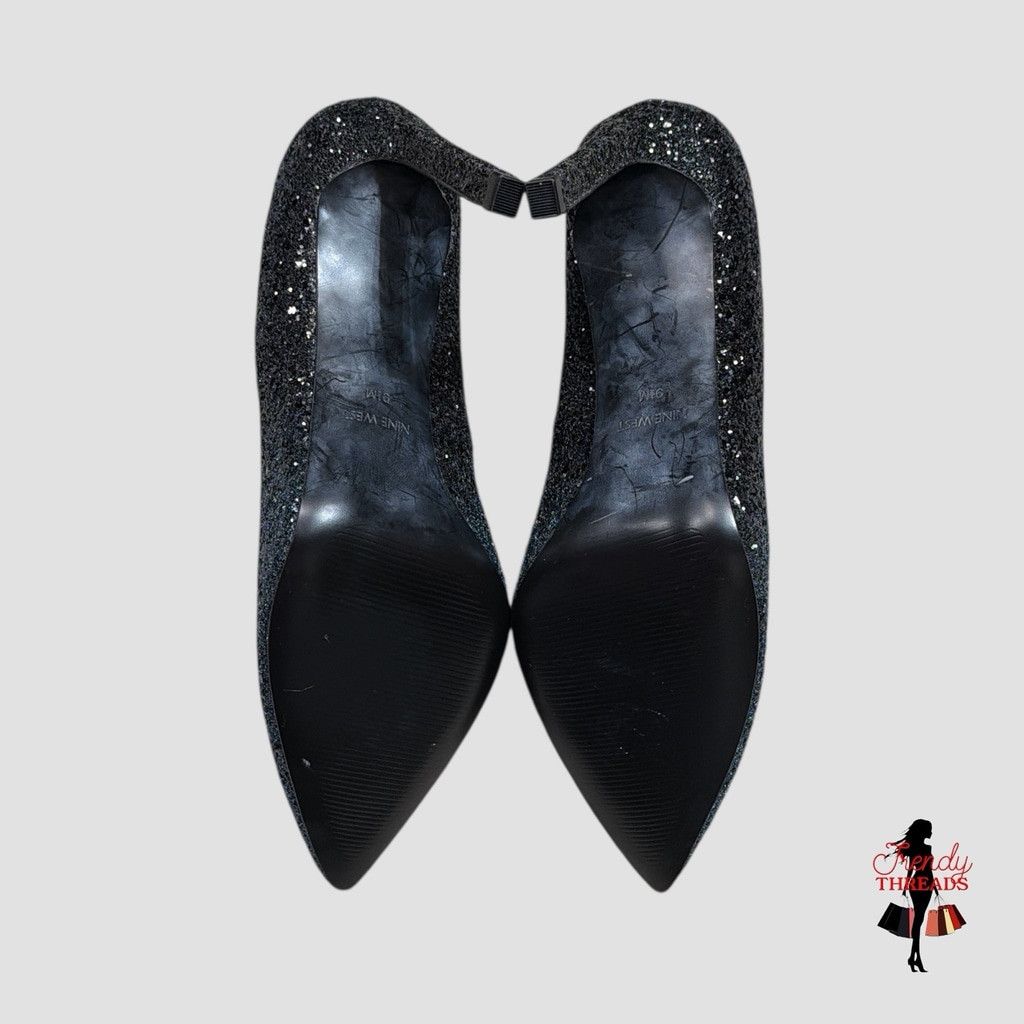 Nine West Nine West Womens Tatiana Stiletto Pointed Toe Glitter Heels Size US 9.5 / IT 39.5 - 6 Thumbnail