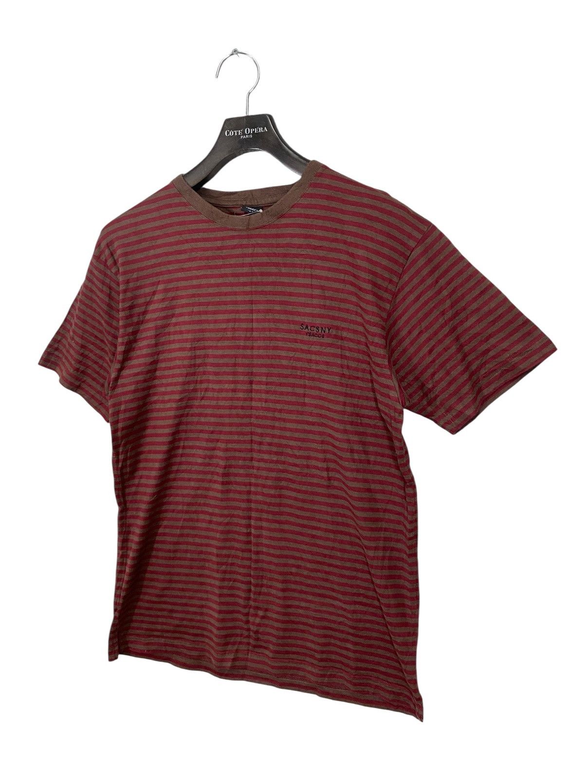 Japanese Brand × Y's × Yohji Yamamoto Sacsny y'saccs by yohji yamamoto striped tshirt Size US L / EU 52-54 / 3 - 3 Thumbnail