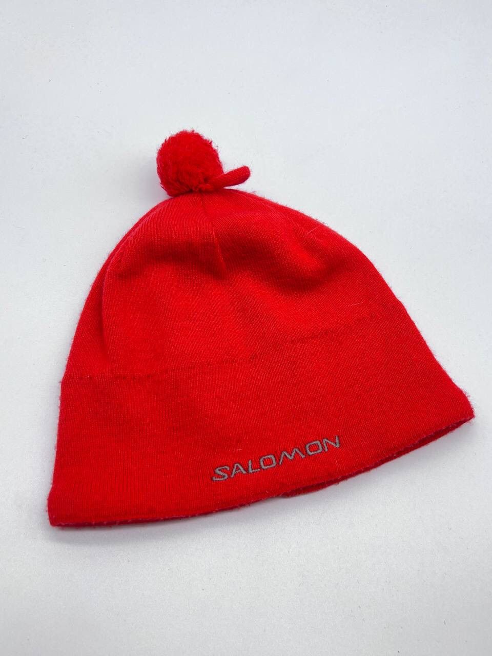 Salomon × Vintage Salomon Red Beanie Snow Hat Snow Cap 2007 Size ONE SIZE - 1 Thumbnail