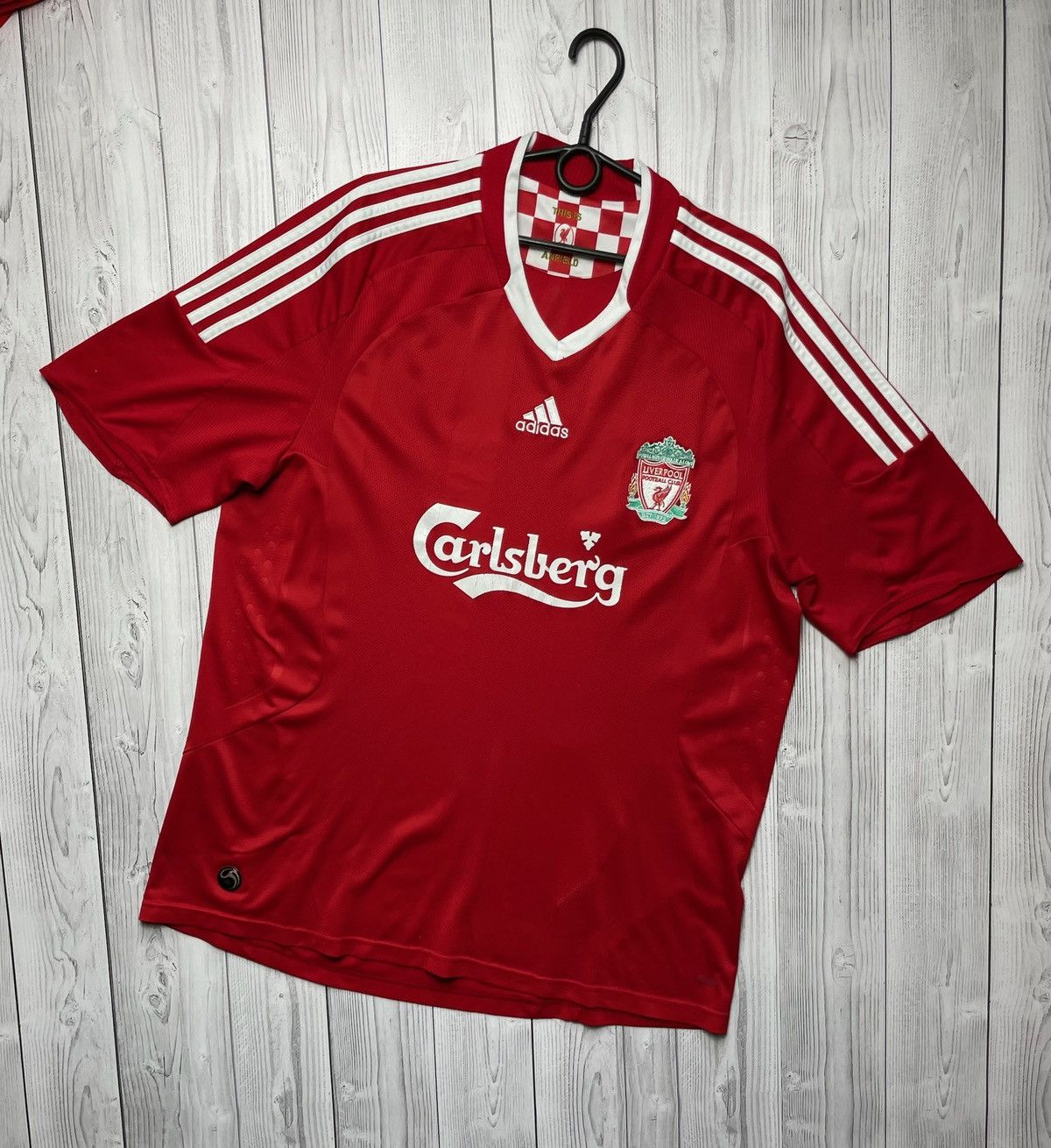 Vintage Liverpool Adidas soccer jersey Carlsberg size XL