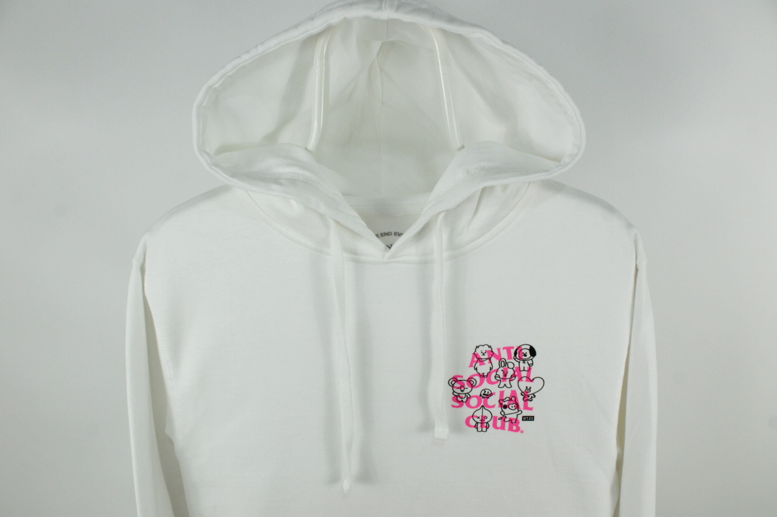 Anti Social Social Club Anti Social Social Club x BTS BT21 Traceable White Hoodie Size US S / EU 44-46 / 1 - 2 Thumbnail