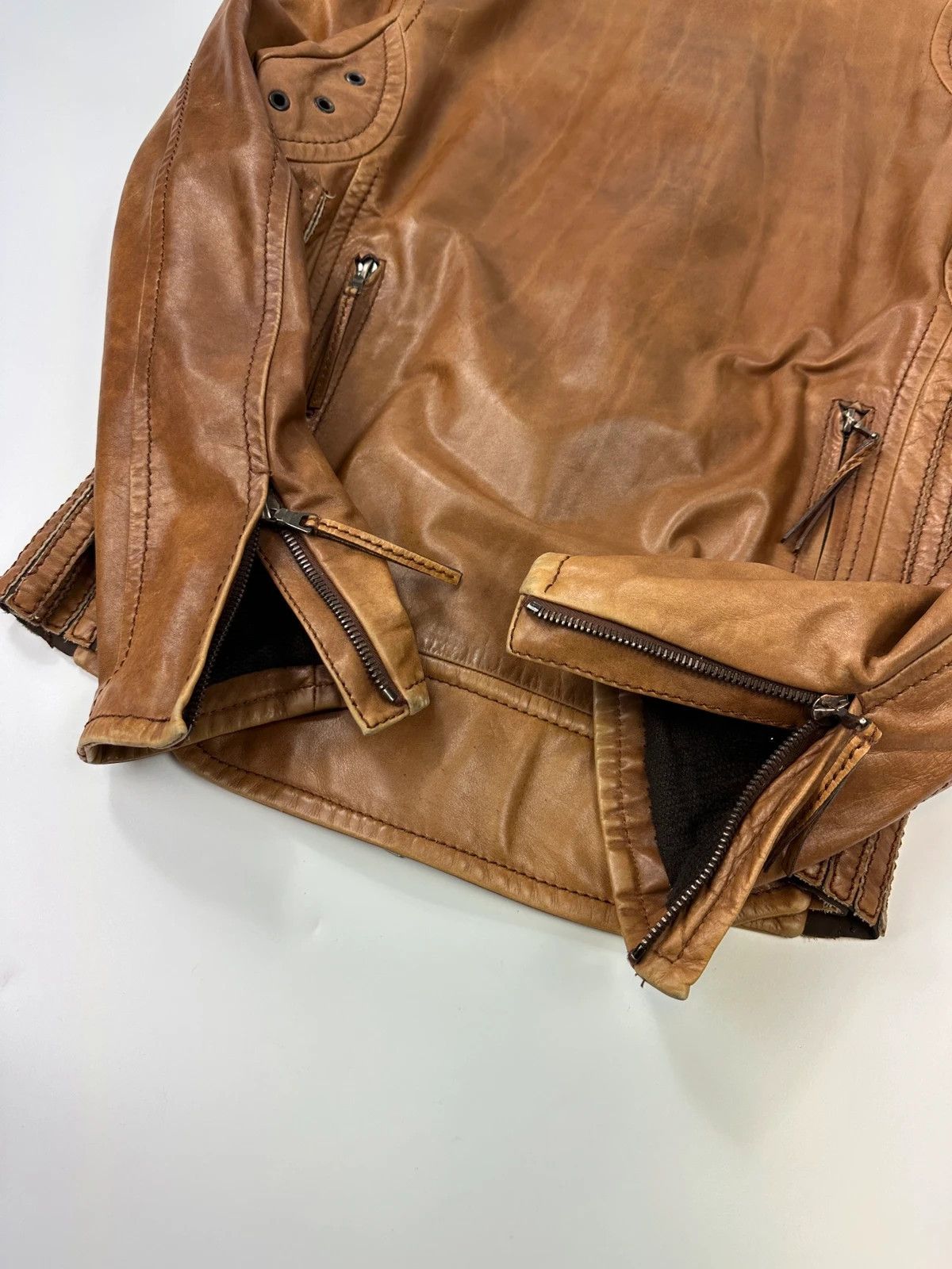 Prada Prada Sport 00’s Sample Brown Leather Jacket CowBoy Size US M / EU 48-50 / 2 - 10 Thumbnail