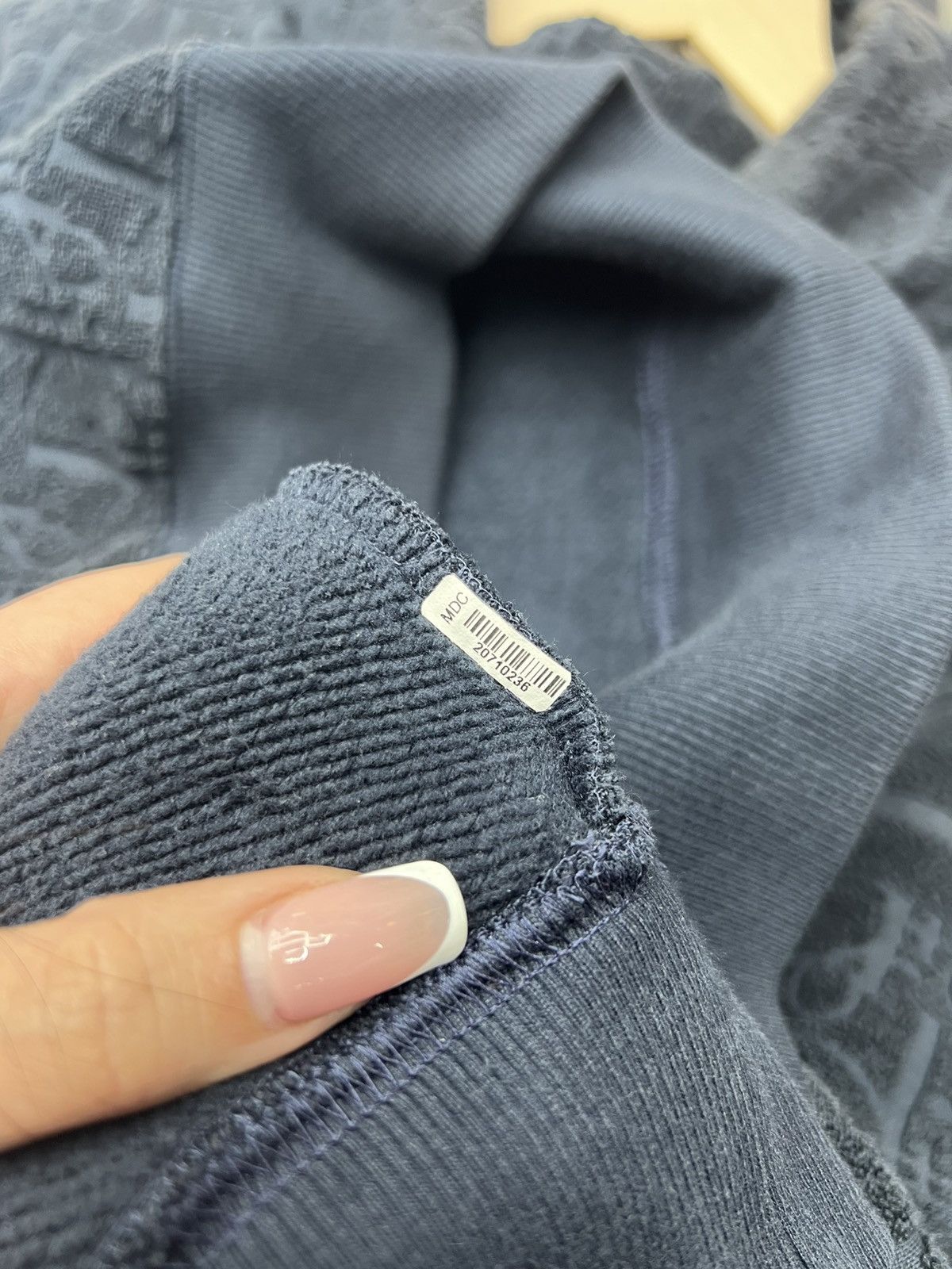 Dior Dior Oblique Navy Hoodie Size US L / EU 52-54 / 3 - 9 Thumbnail