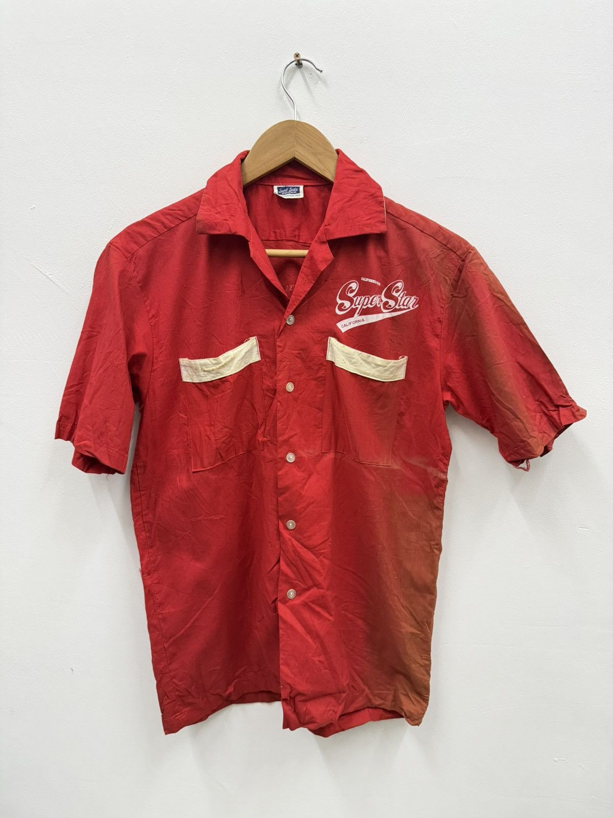 Vintage Vintage Bowling Shirt California Surf Faded Shirt Size US M / EU 48-50 / 2 - 2 Thumbnail