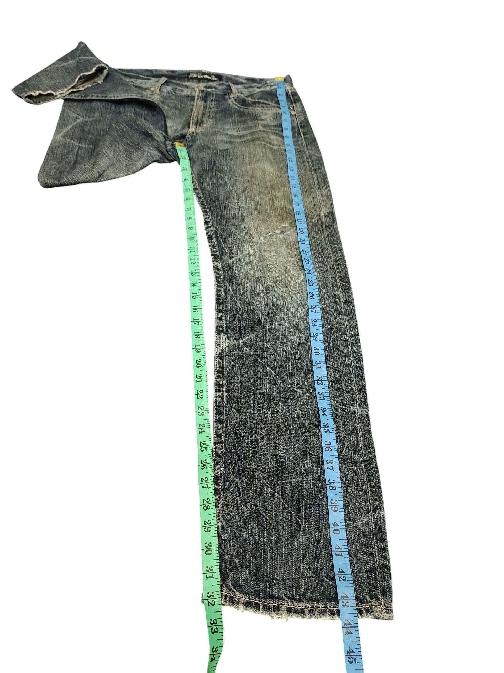 Undercover Japanese Brand Oririn Clawmark Distress Faded Denim Jeans Size US 34 / EU 50 - 14 Thumbnail