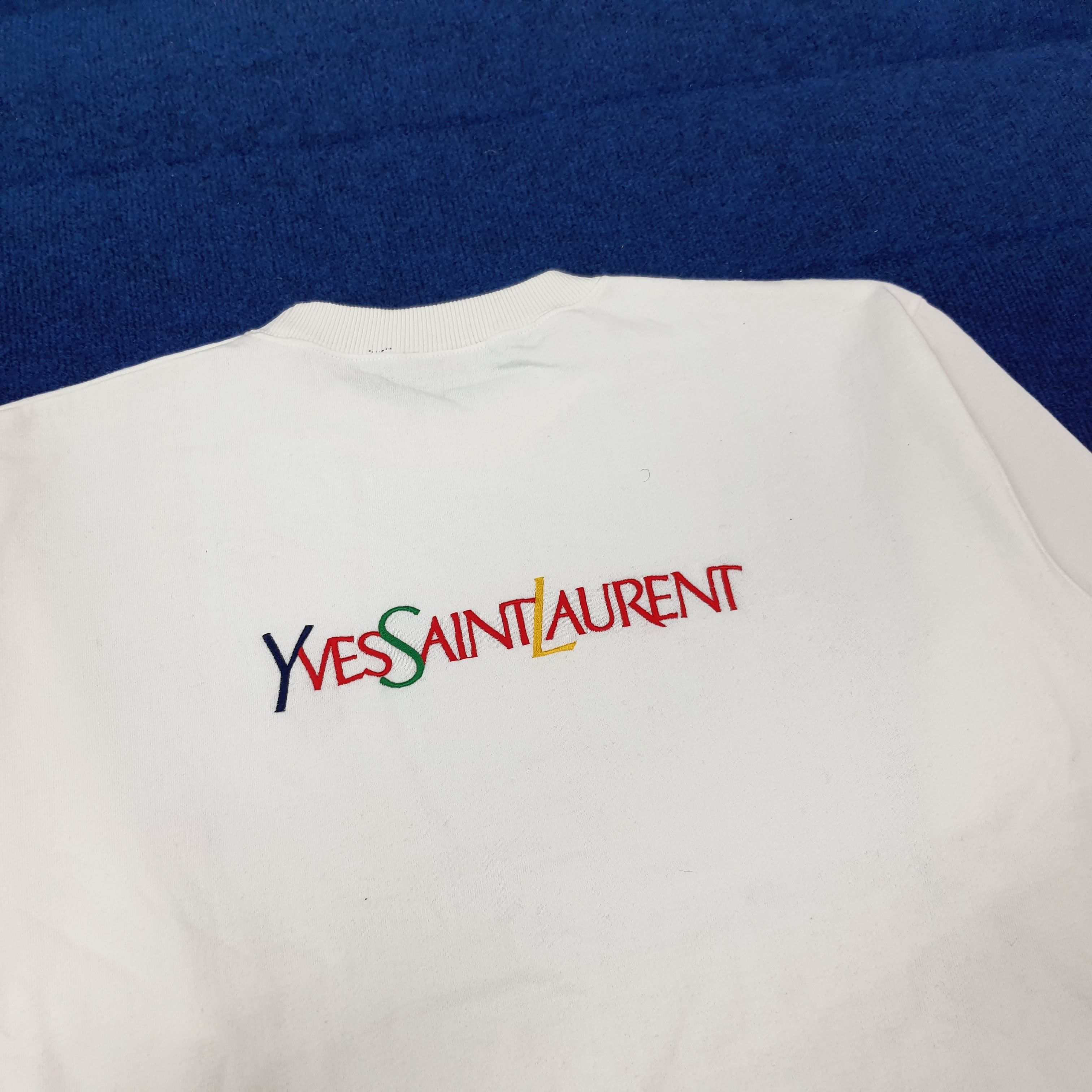 Yves Saint Laurent Vintage YSL Yves Saint Laurent Embroidery Sweatshirt C275N23 Size US L / EU 52-54 / 3 - 2 Thumbnail
