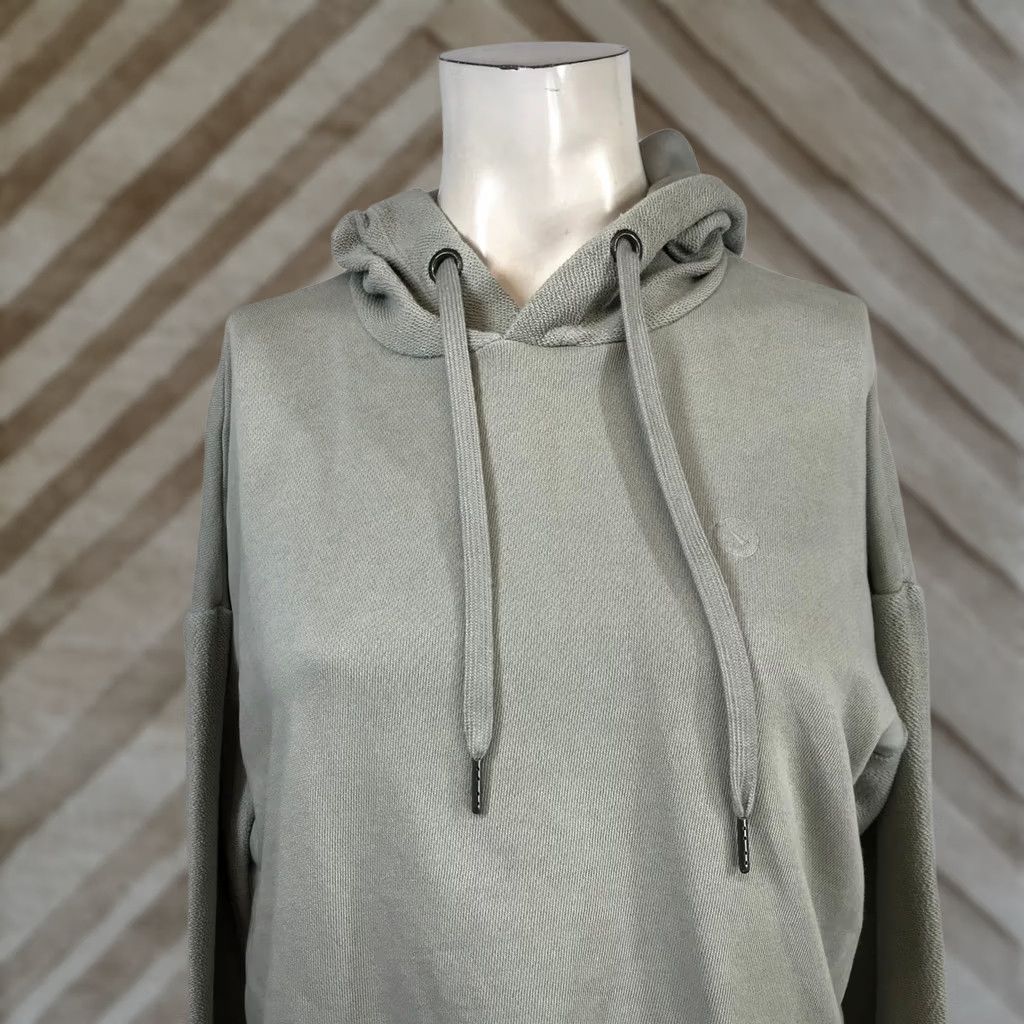 Vintage UpWest Resort & Mercantile Womens Sage Green Cropped Cotton Hoodie M Size M / US 6-8 / IT 42-44 - 1 Thumbnail